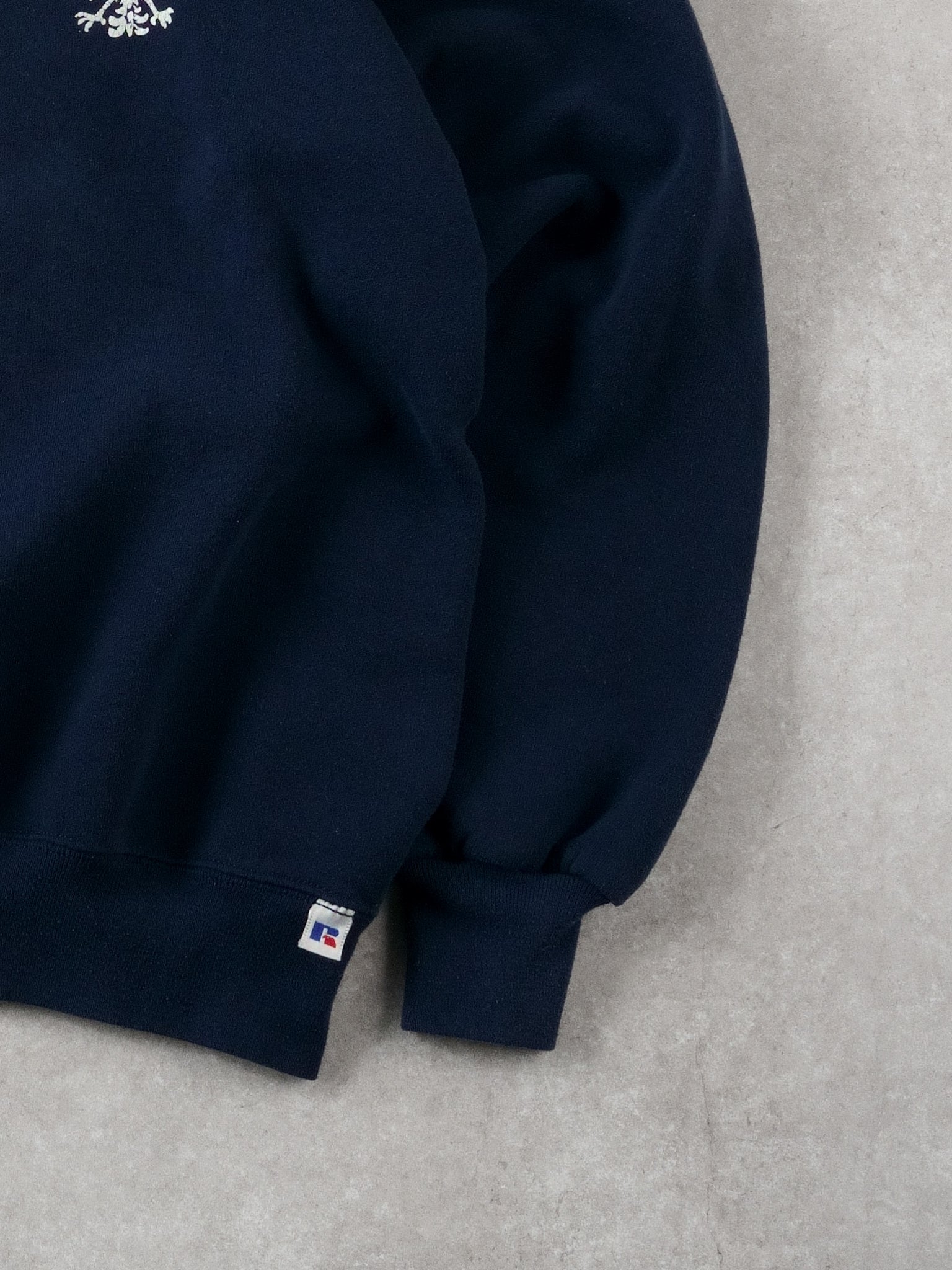 Vintage 96' Navy Blue Russell Athletics x PRCUA Basketball Champs Crewneck (L)