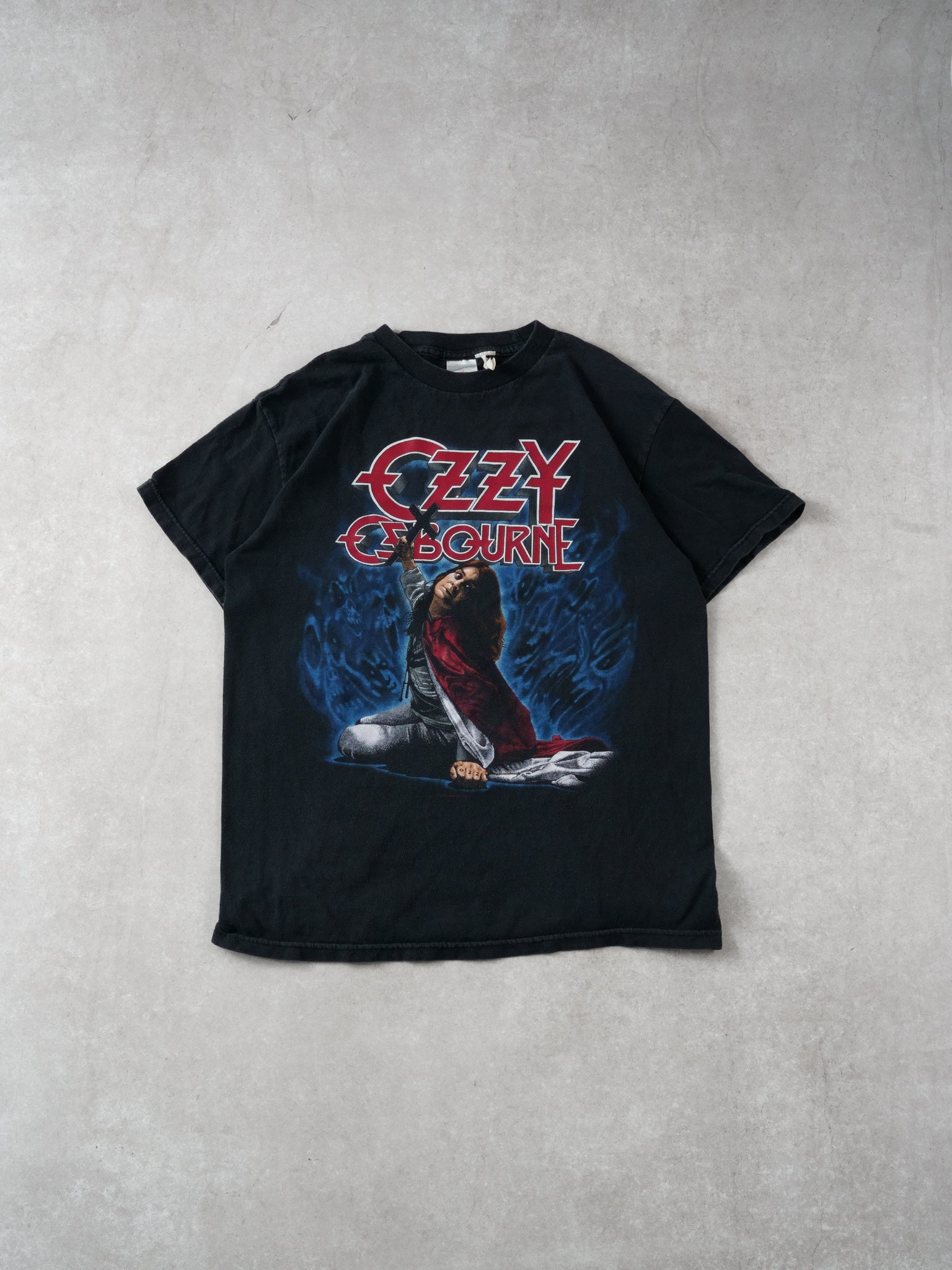 Vintage 91' Black Ozzy Osbourne Blizzard Of Oz Graphic Tee (S)