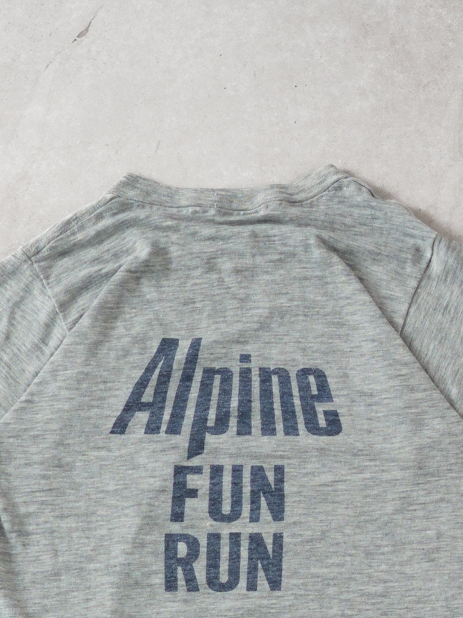 Vintage Grey Alpine Breweries Fun Run Baby Tee (XS)