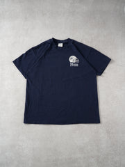 Vintage 90s Navy Blue Penn State Football Tee (M/L)