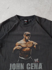 Vintage Y2k Fade Black John Cena WWE Graphic Tee (S)