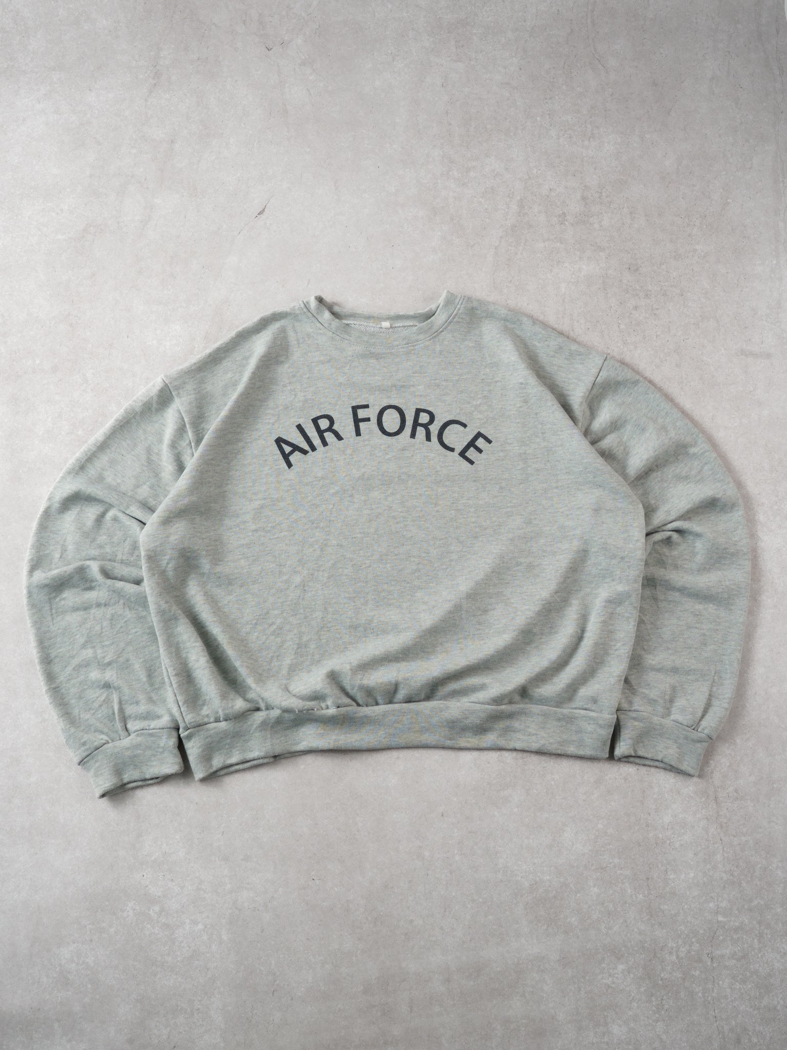 Vintage Grey Air Force Crewneck (L/XL)