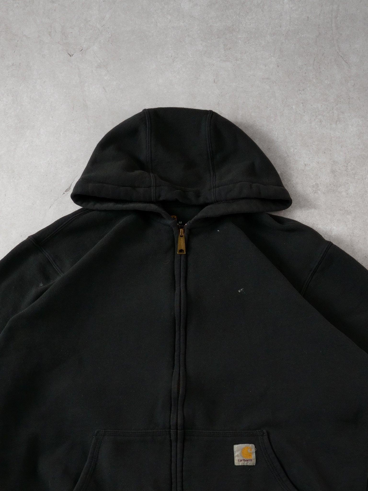 Vintage 90s Black Carhartt Zip Hoodie (L)