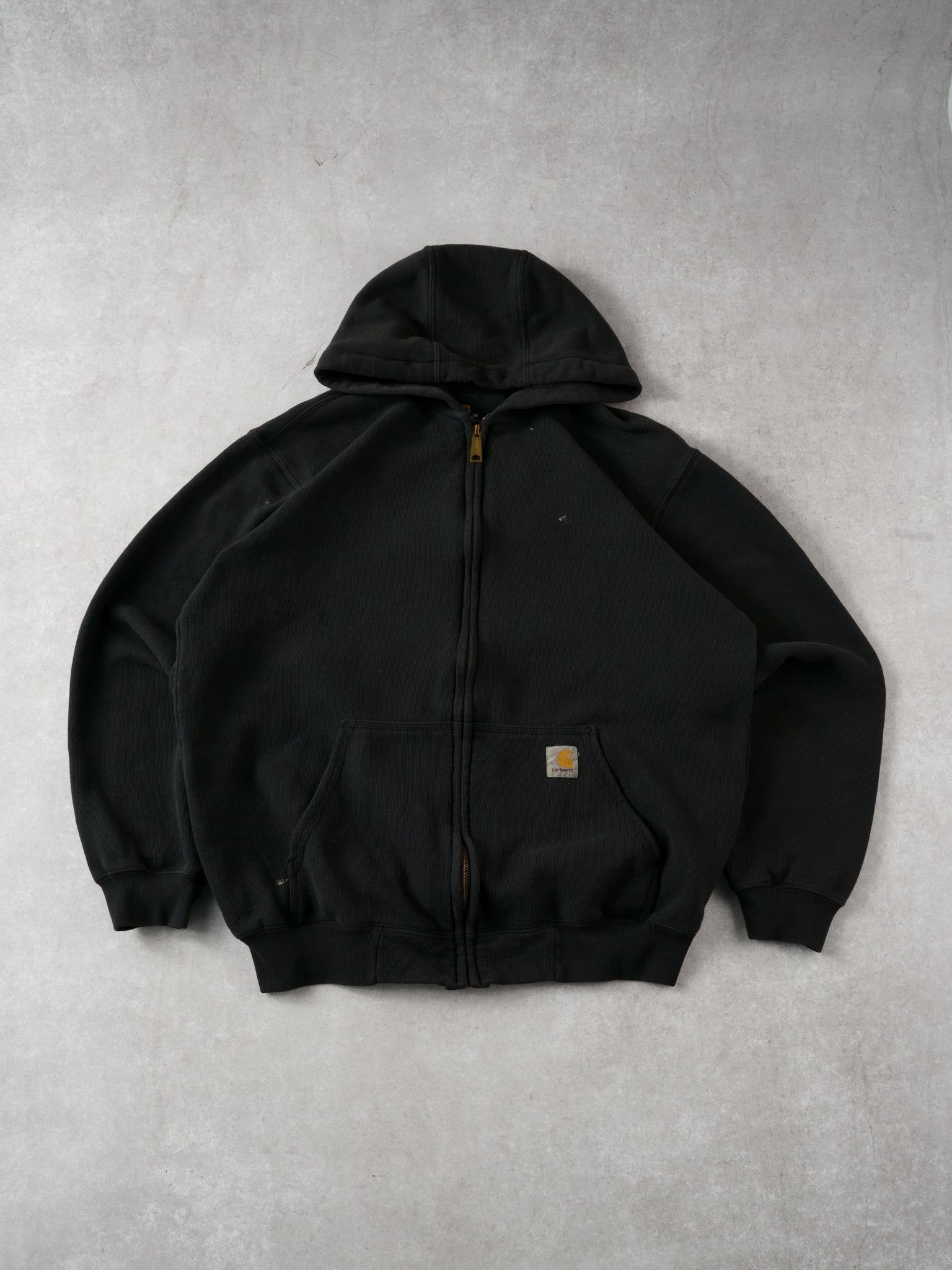 Vintage 90s Black Carhartt Zip Hoodie (L)