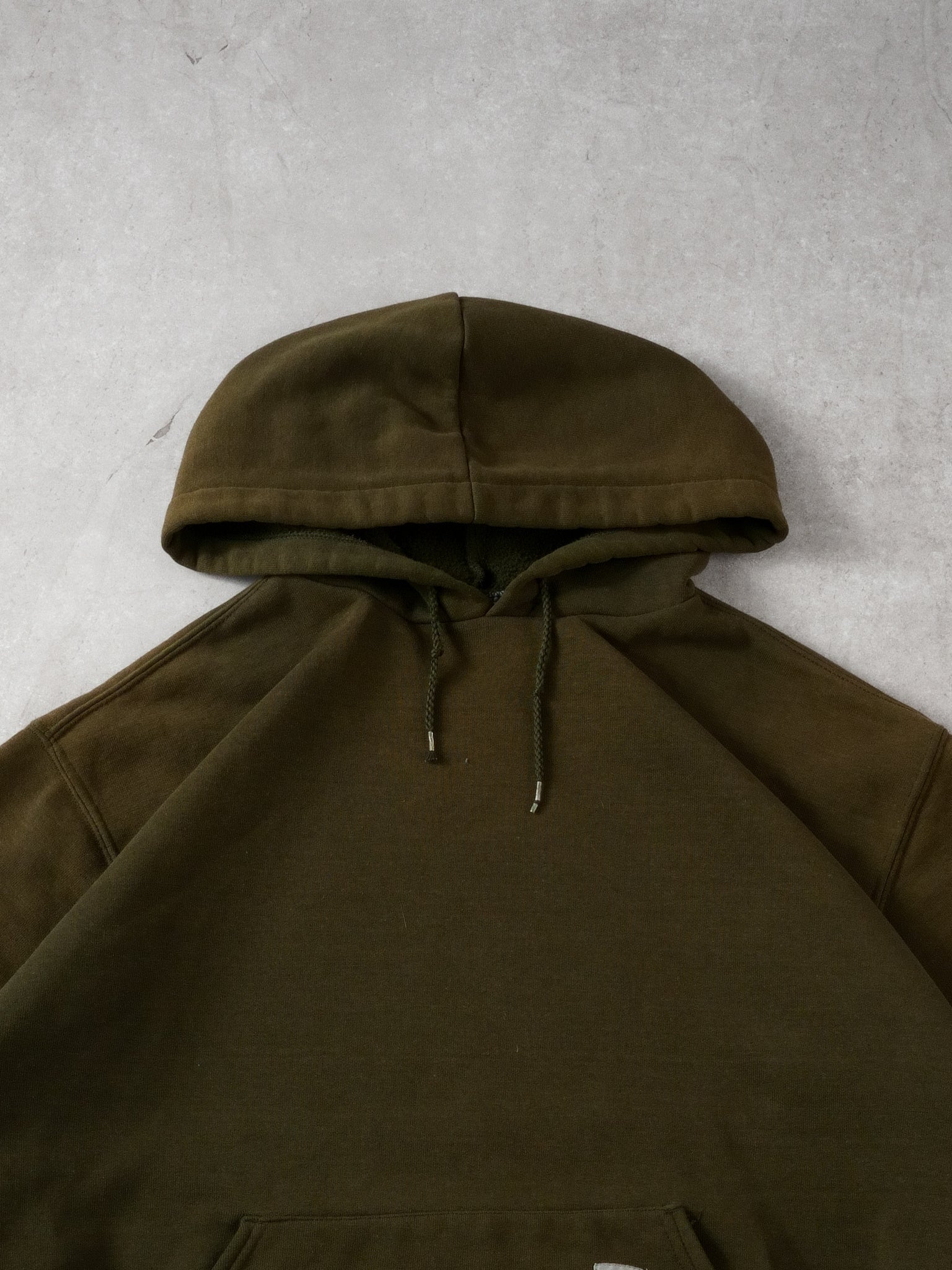 Vintage Y2k Moss Green Carhartt Blank Hoodie (L/XL)