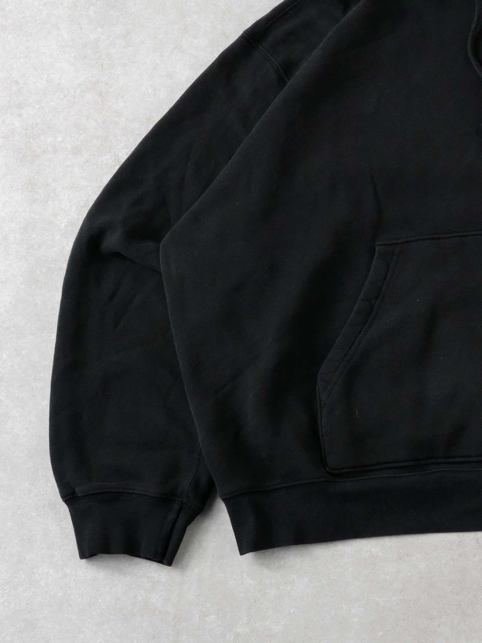 Vintage Black Polo By Ralph Lauren Blank Hoodie (XXL)
