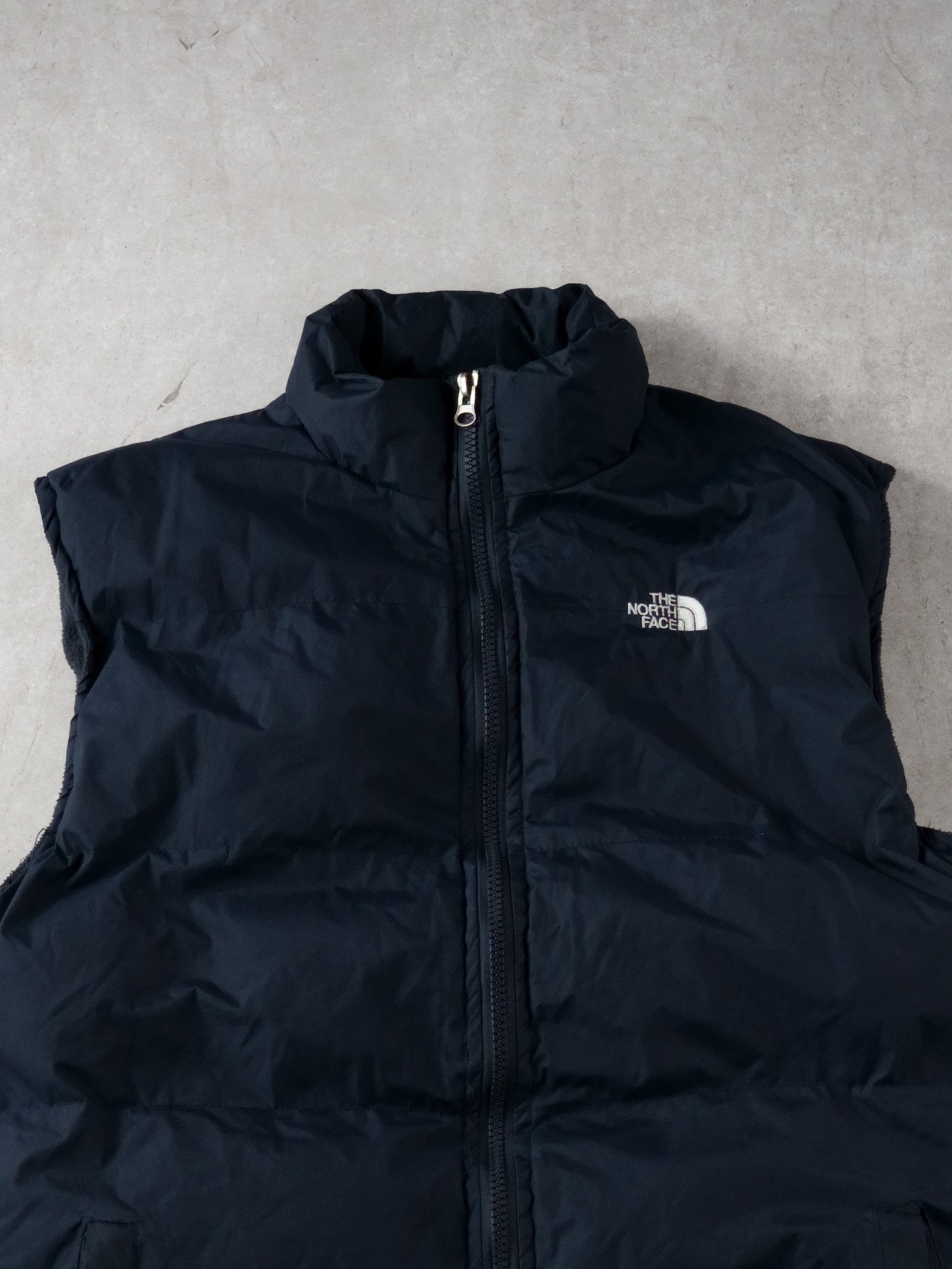 Vintage 90s Navy Blue Northface Puffer Vest (L)