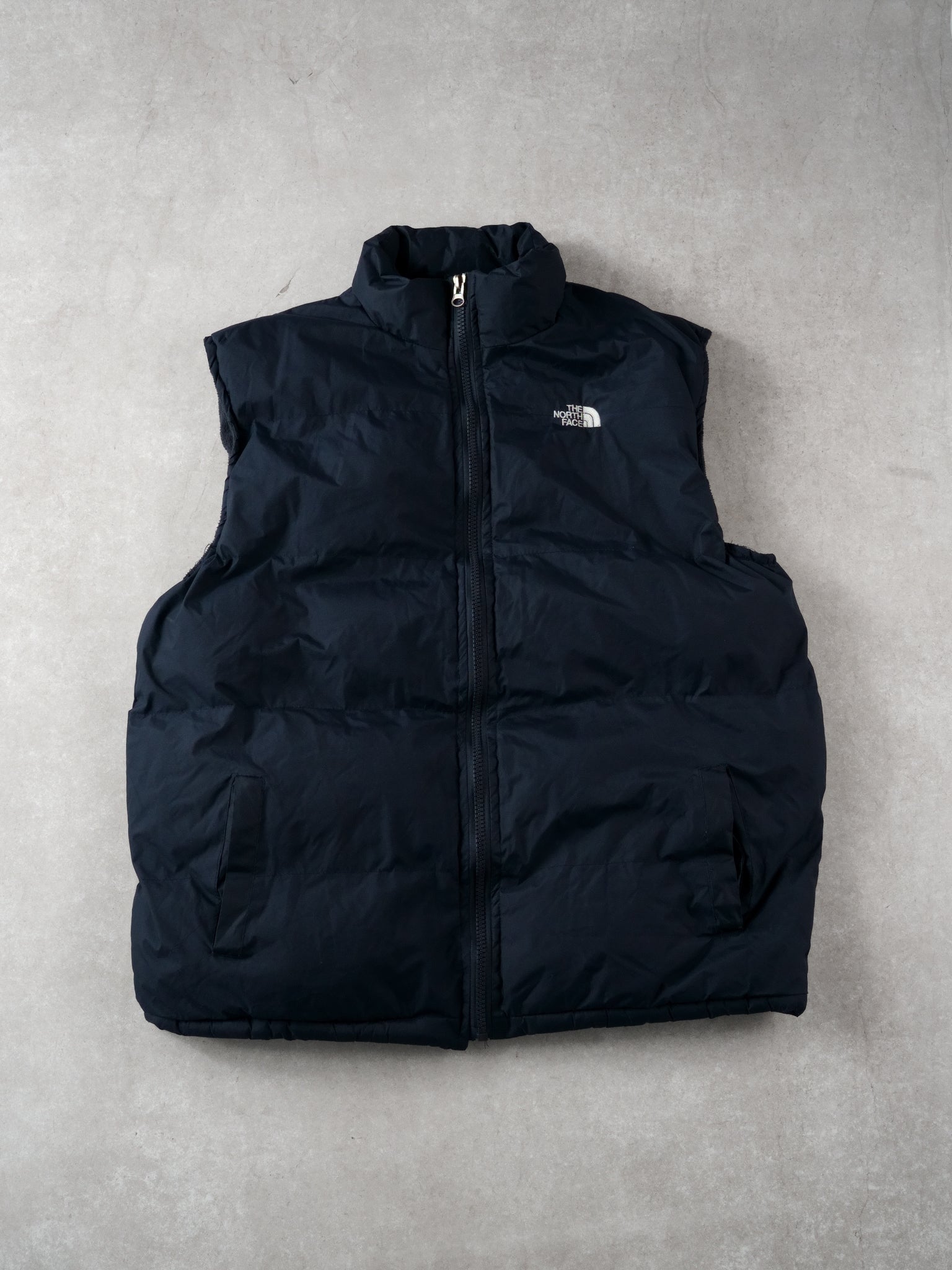 Vintage 90s Navy Blue Northface Puffer Vest (L)