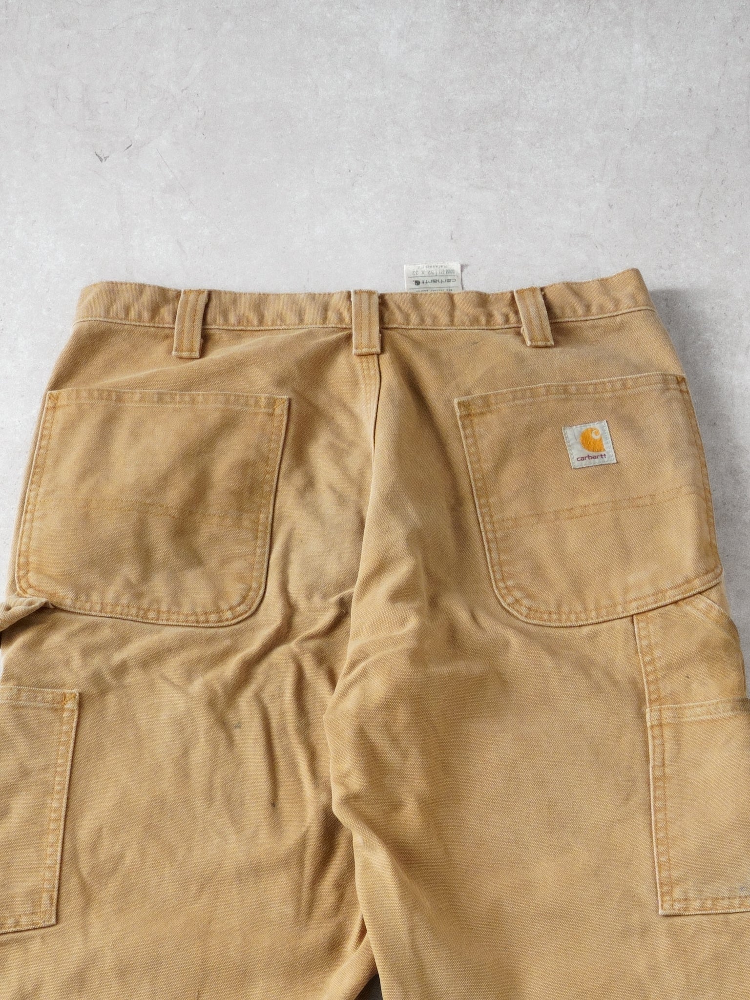 Vintage Beige Carhartt Double Knee Carpenter Pants (32 x 32)