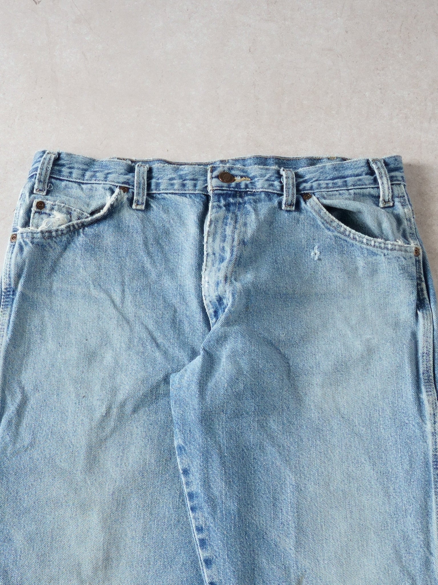 Vintage Light Washed Dickies Denim Carpenter Pants (34 x 30)