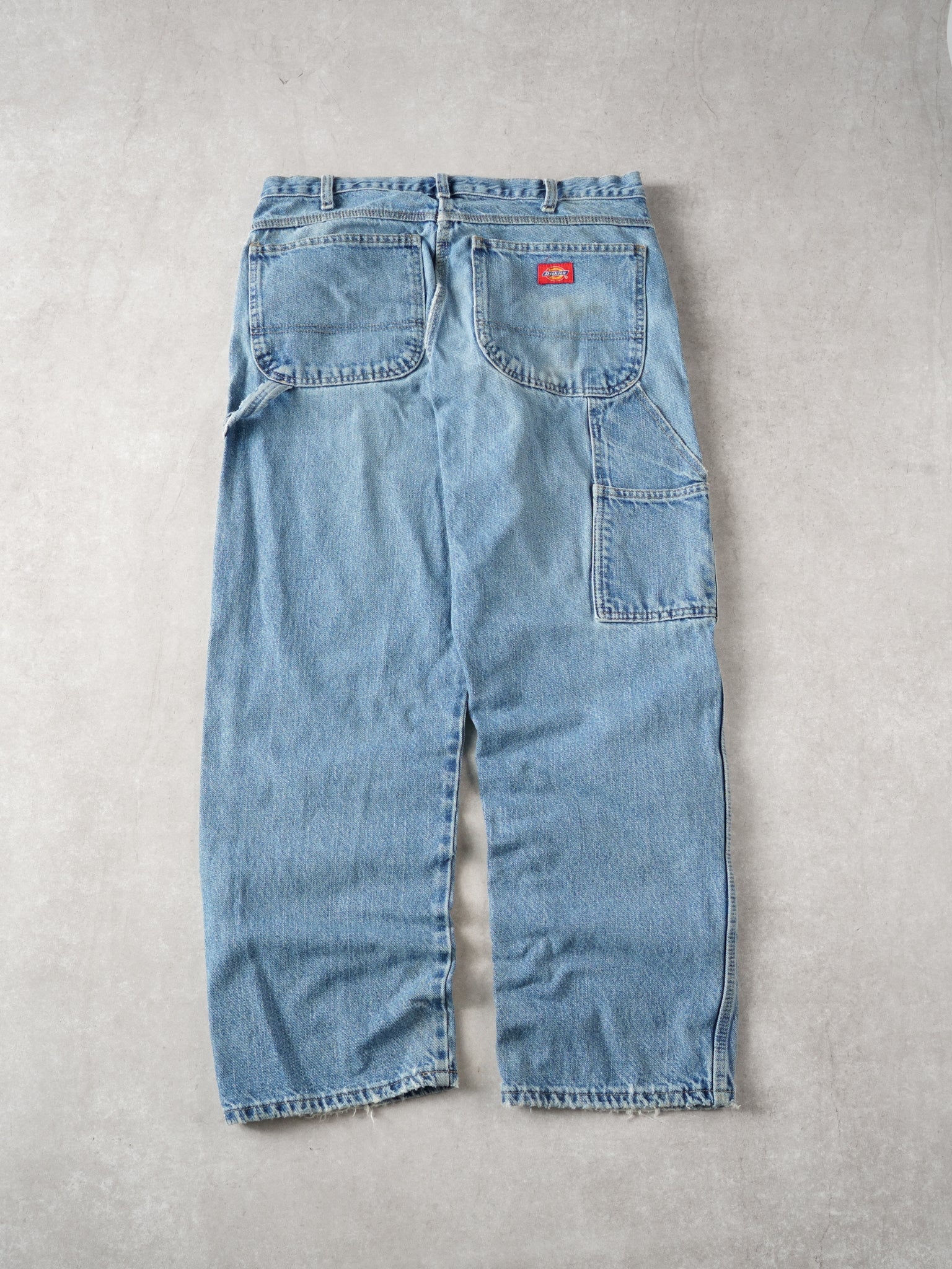 Vintage Light Washed Dickies Denim Carpenter Pants (34 x 30)