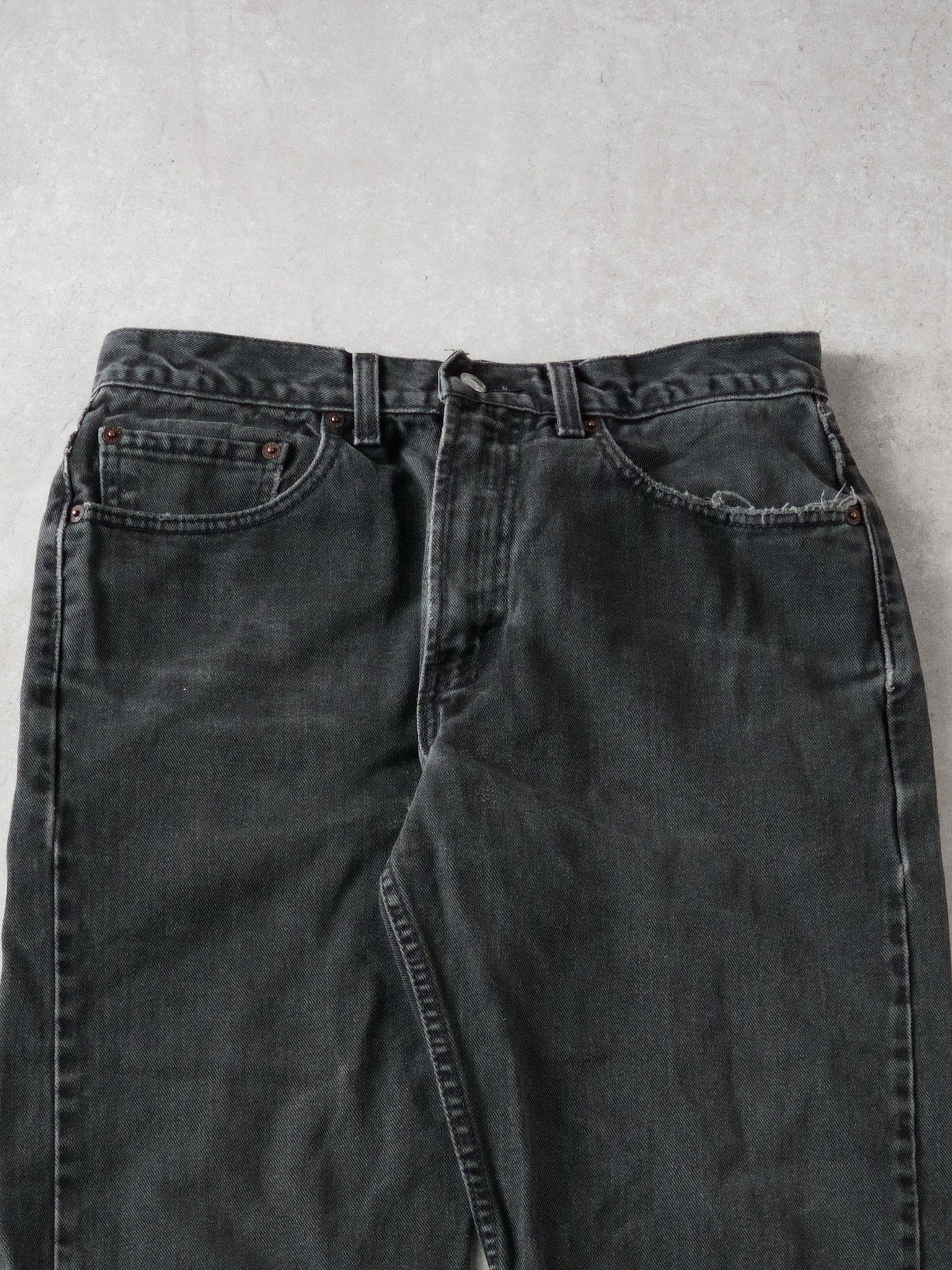 Vintage 90s Black Levi 505 Regular Fit Jeans (32 x 28)