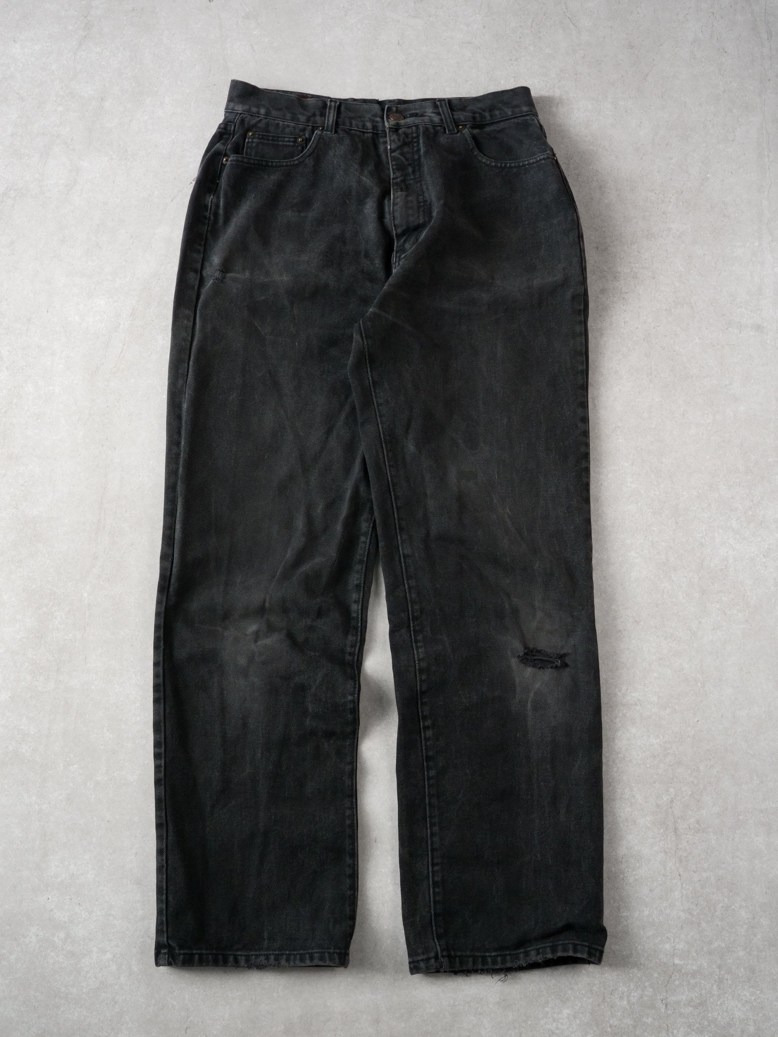 Vintage Washed Black Marlboro Classic Denim Jeans (34 x 32)