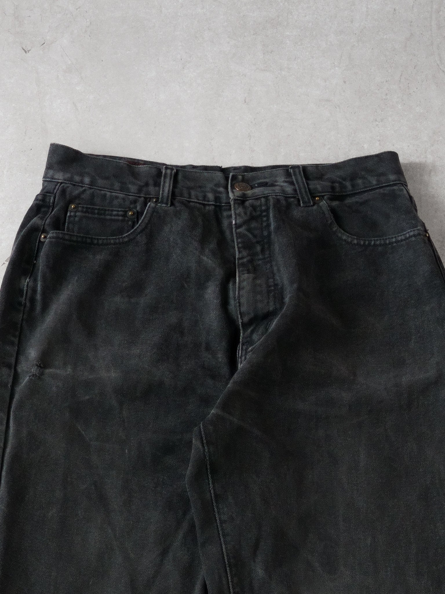 Vintage Washed Black Marlboro Classic Denim Jeans (34 x 32)