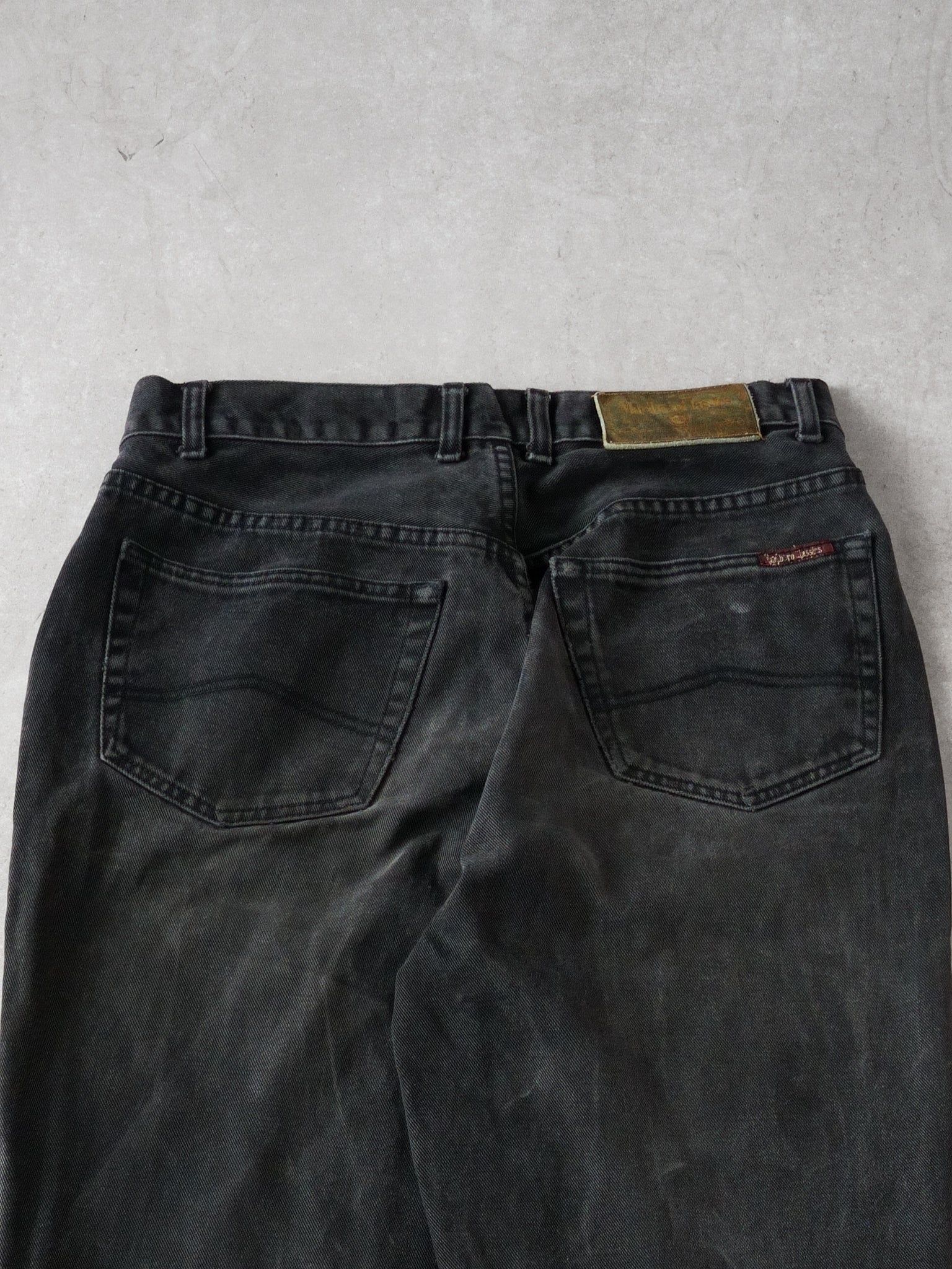 Vintage Washed Black Marlboro Classic Denim Jeans (34 x 32)