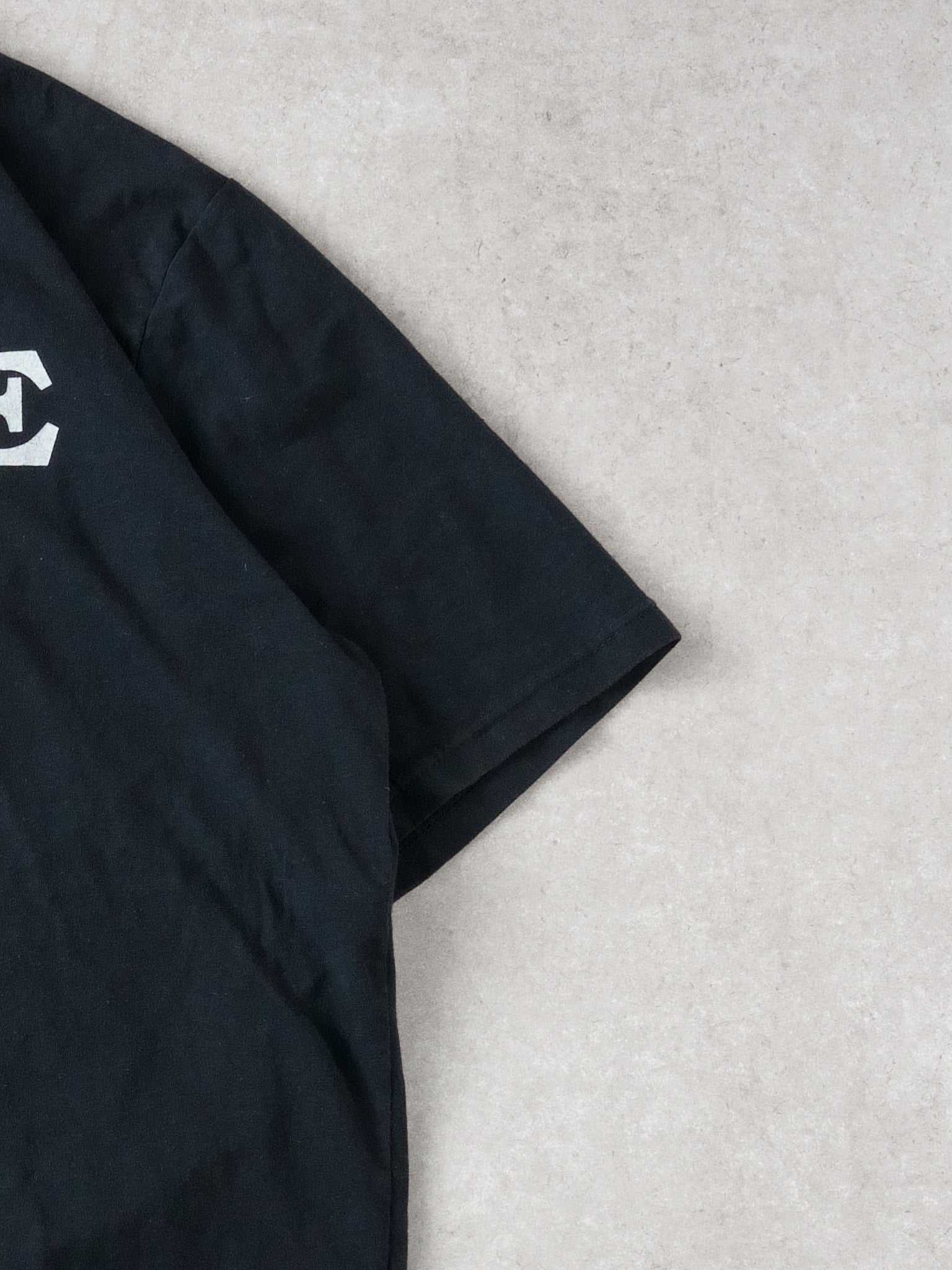 Vintage 90s Washed Black "Prague Czech it out" Tee (M)