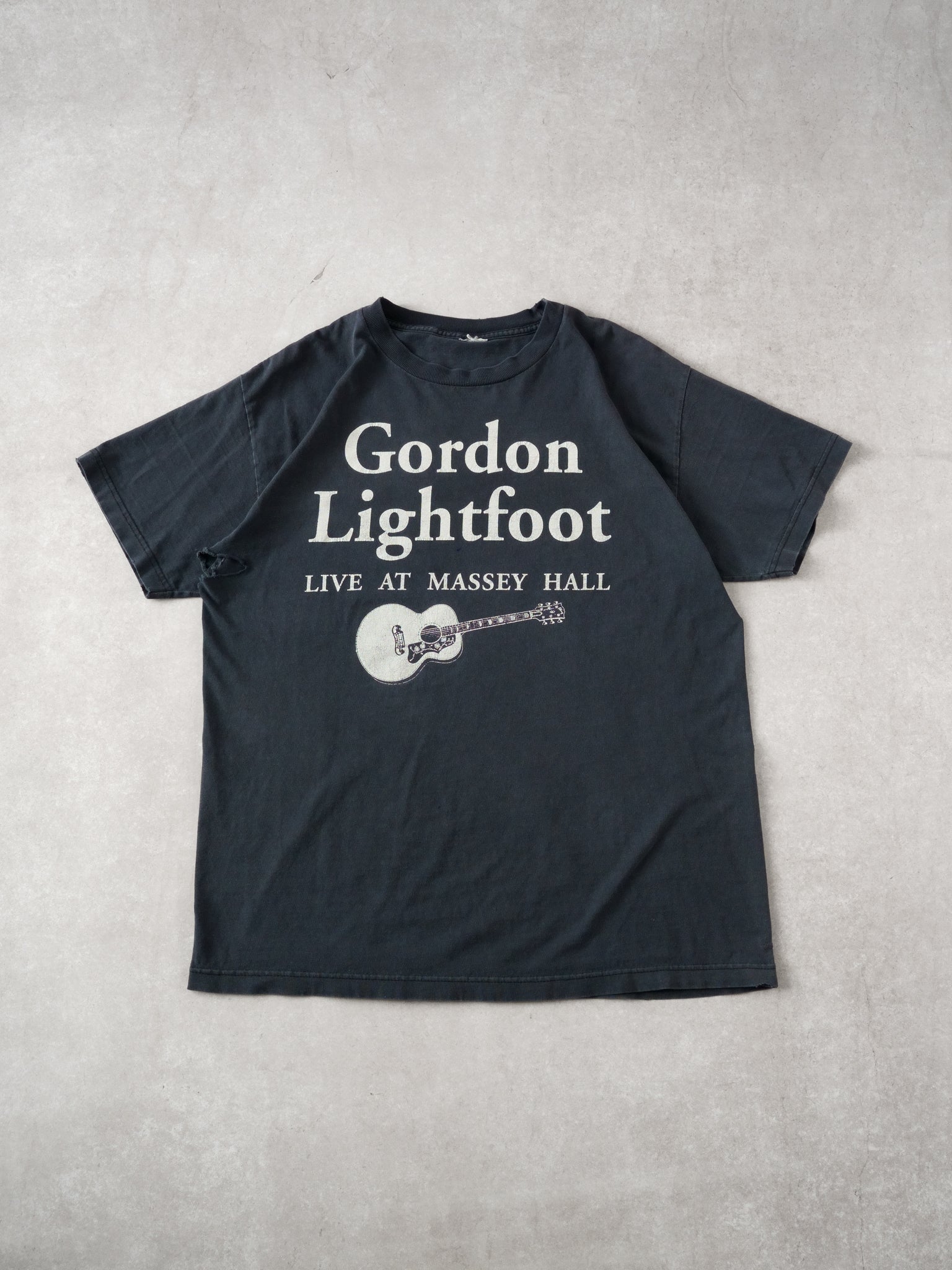 Vintage Black Gordon Lightfoot Concert Tee (M)