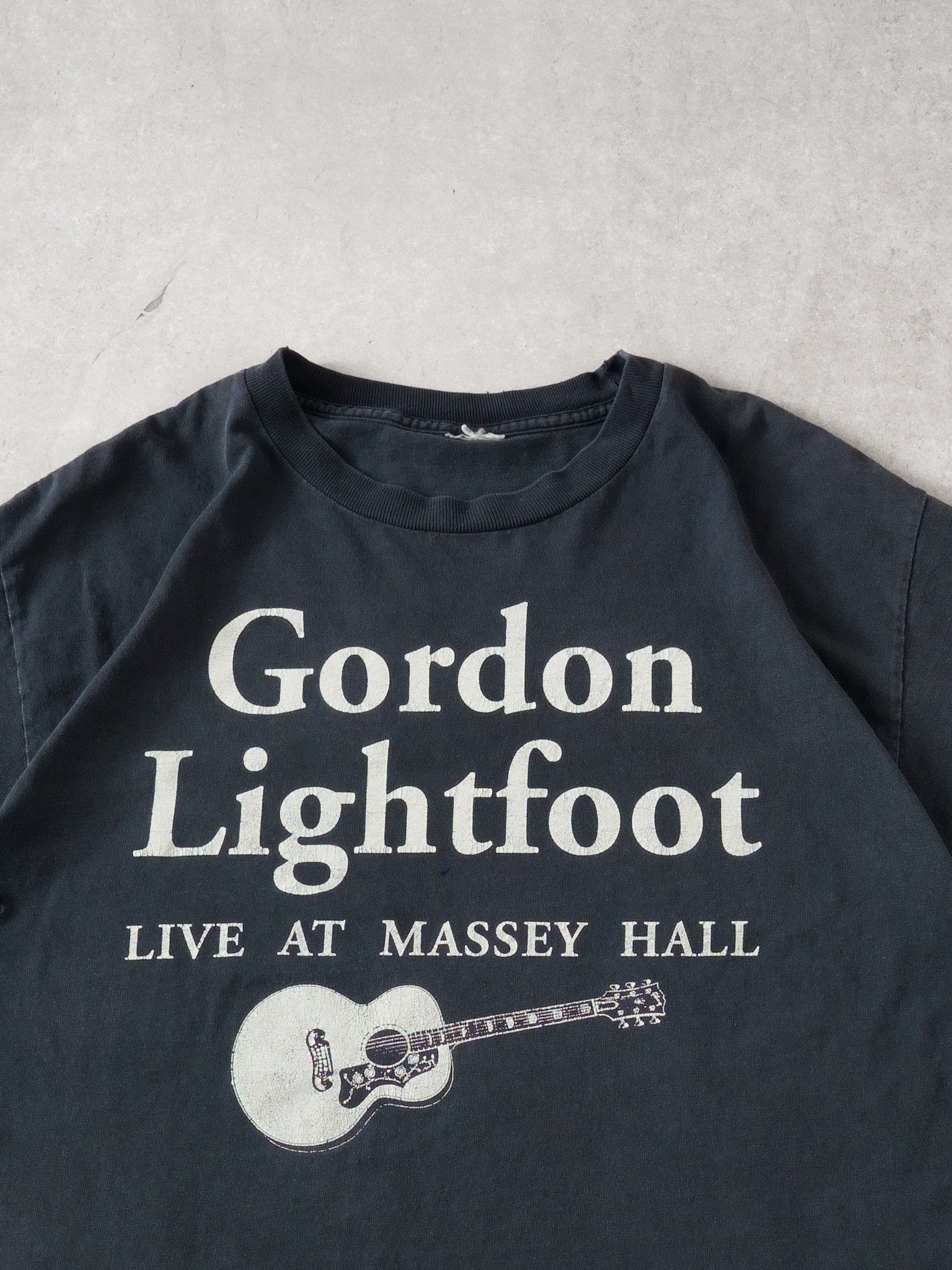 Vintage Black Gordon Lightfoot Concert Tee (M)