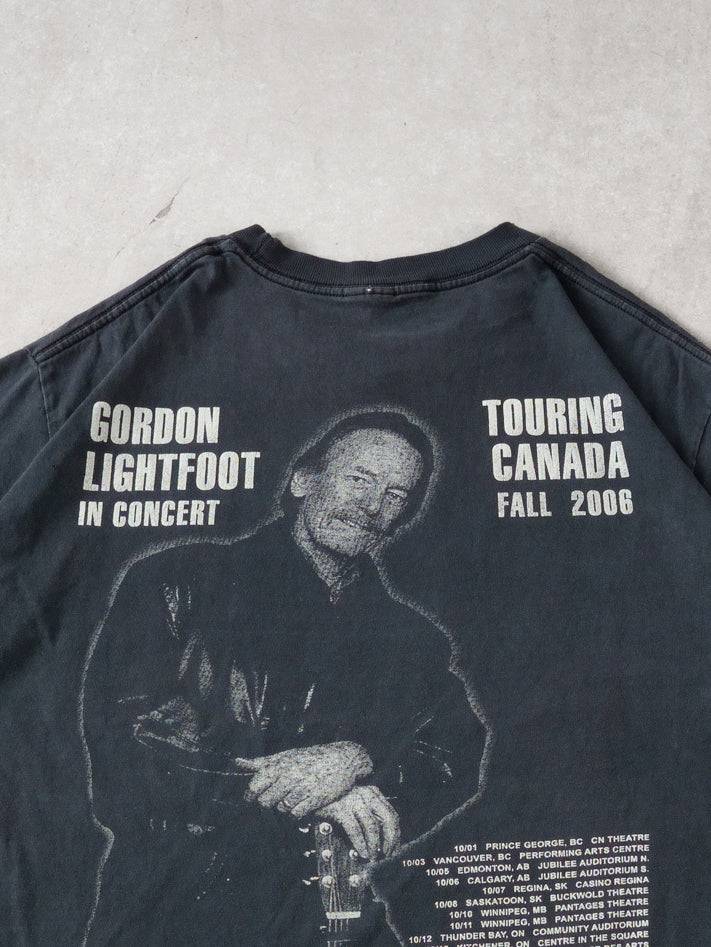 Vintage Black Gordon Lightfoot Concert Tee (M)