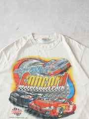 Vintage White Concord Motorsport Park CC racing Graphic Tee (M)