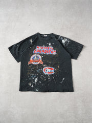 Vintage 93' Dark Grey Montreal Canadiens Graphic Tee (S)