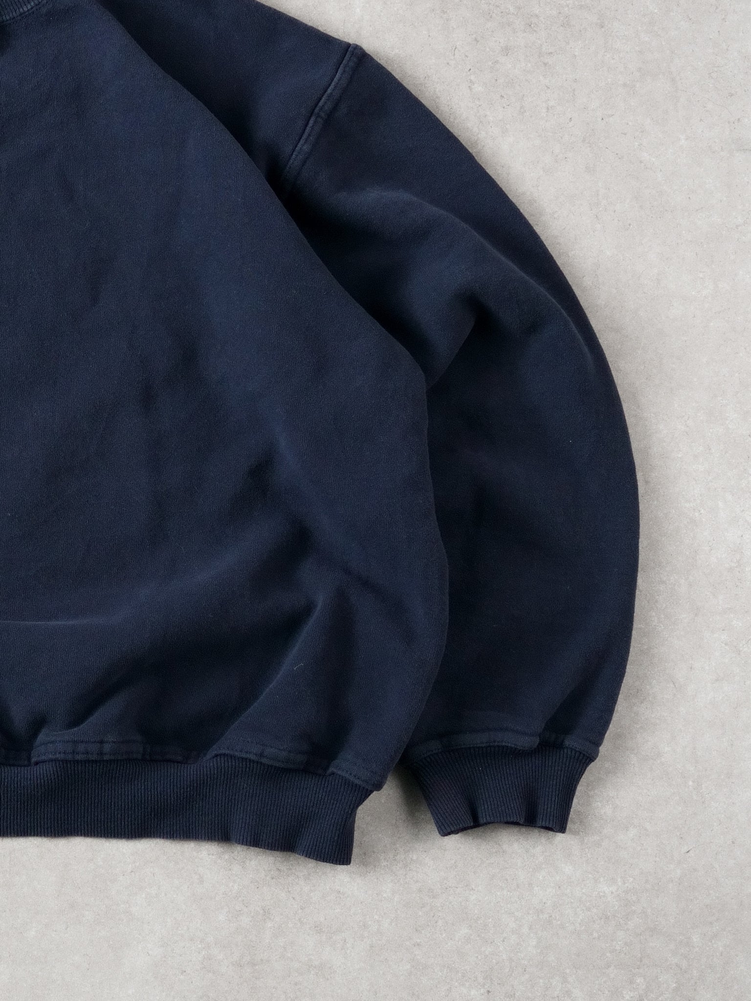 Vintage 90s Navy Blue Blank Crewneck (L)