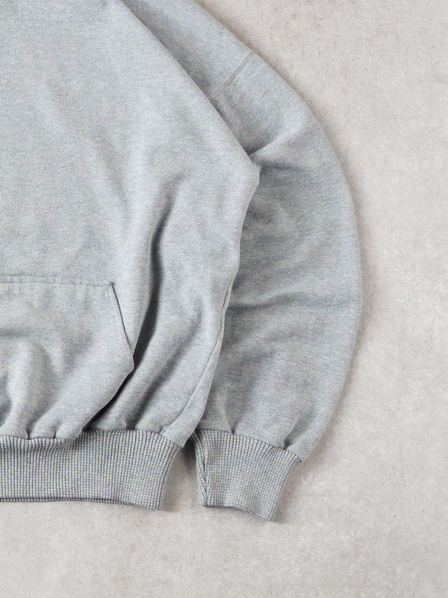 Vintage 90s Grey Eaton Blank Hoodie (S/M)
