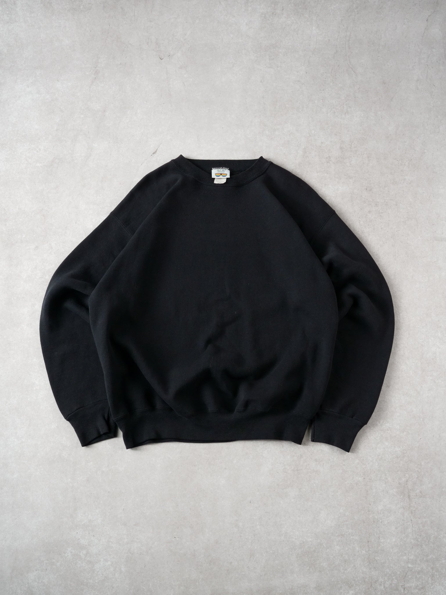 Vintage 90s Washed Black 20/20 Sports Crewneck (L)