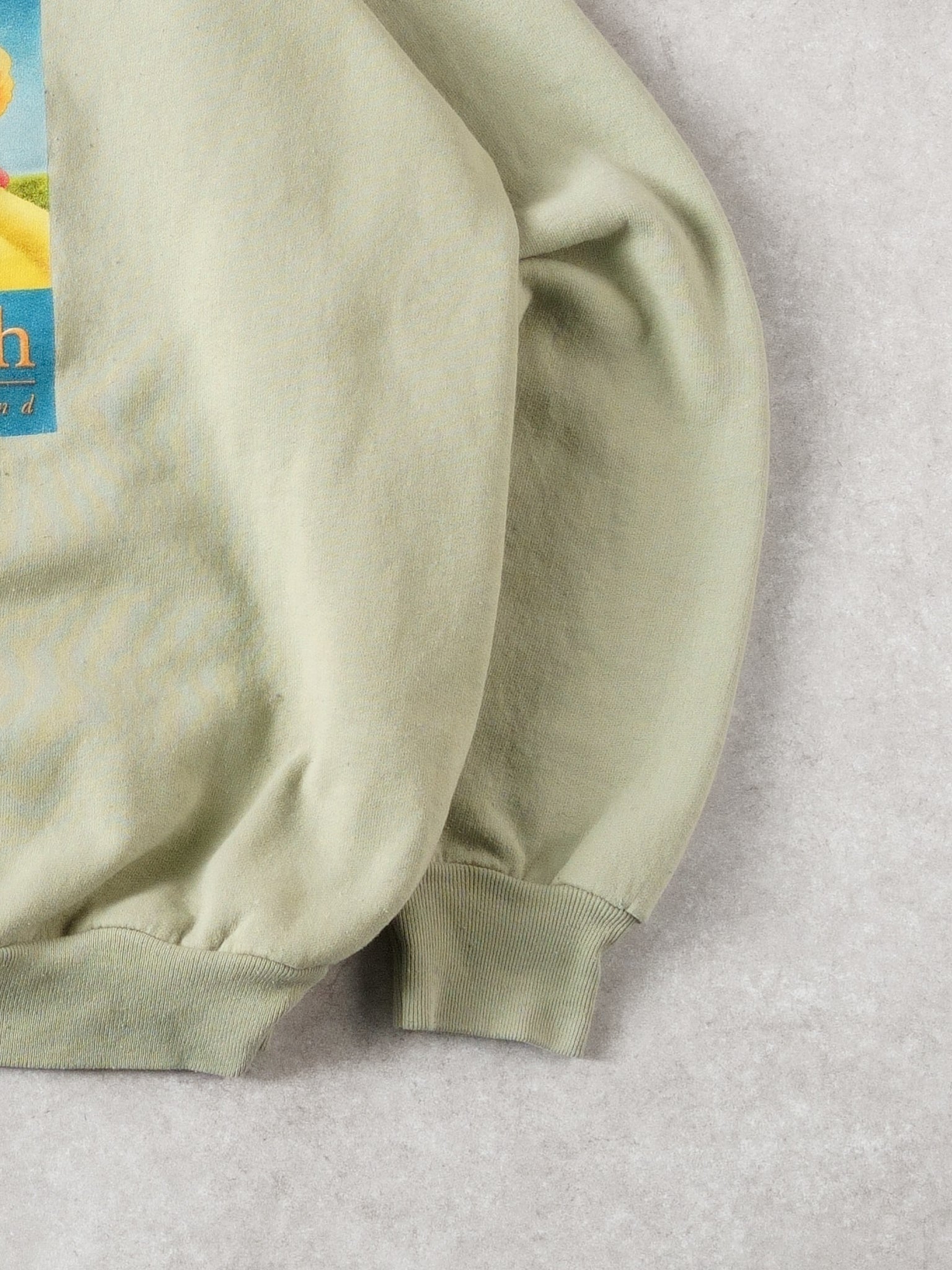 Vintage Washed Lime Winnie The Pooh Disney Crewneck (M)