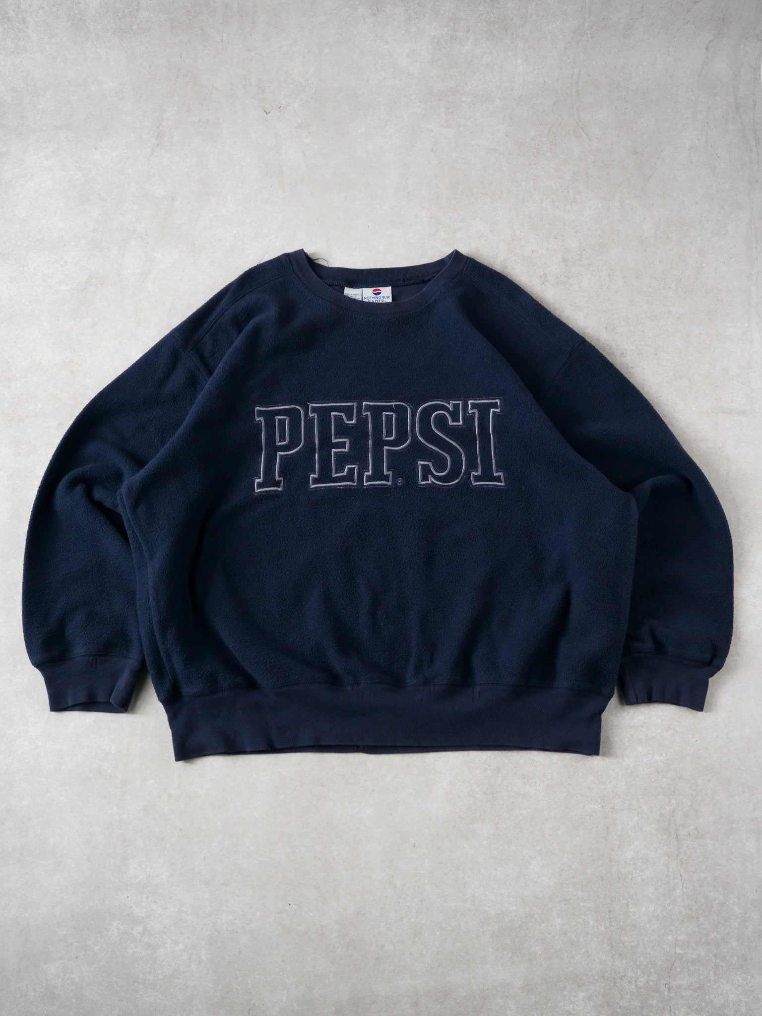 Vintage 90s Blue Pepsi Spellout Crewneck 3.0 (XXL)