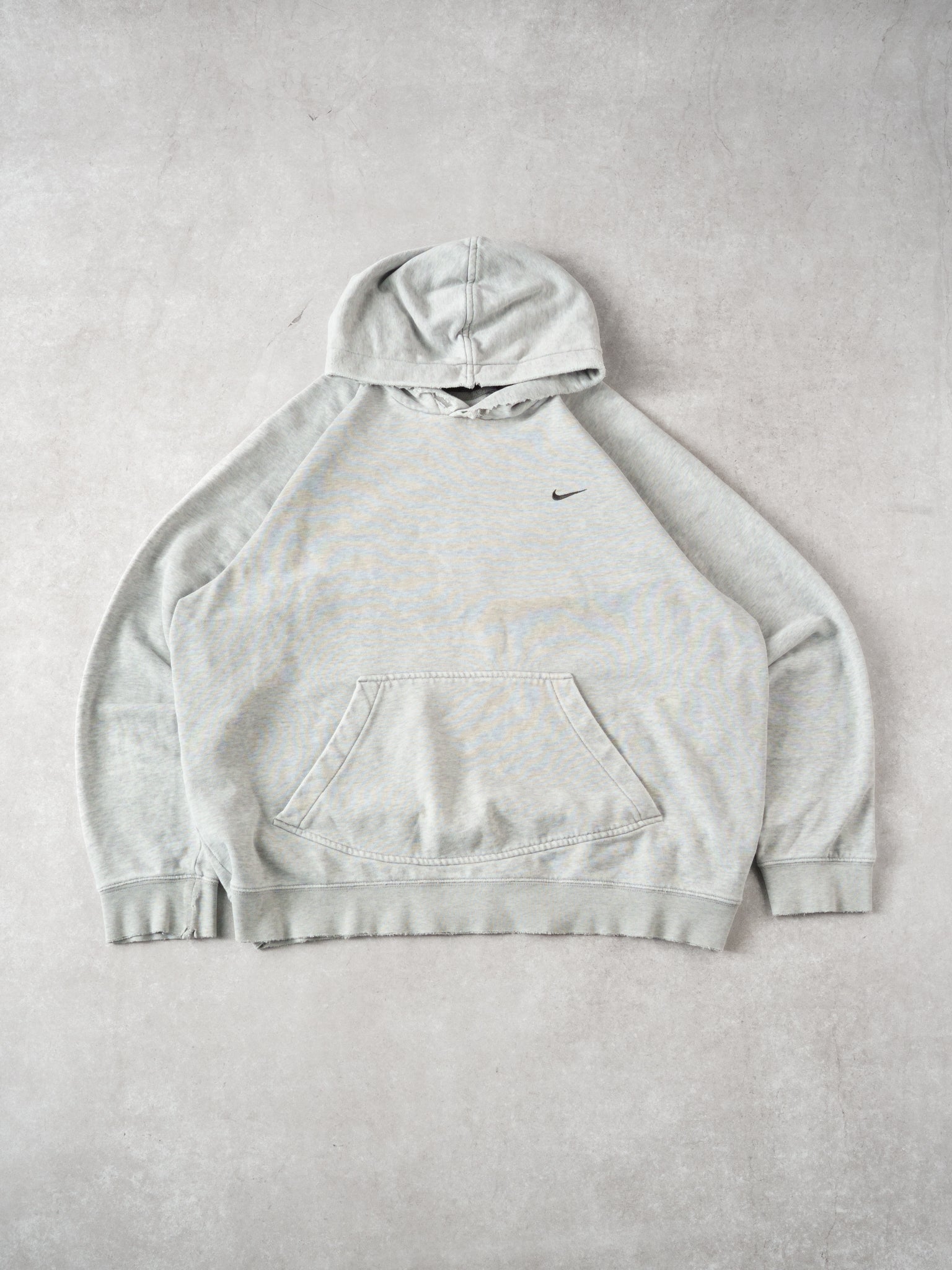 Vintage 90s Grey Nike Embroidery Blank Hoodie (M/L)