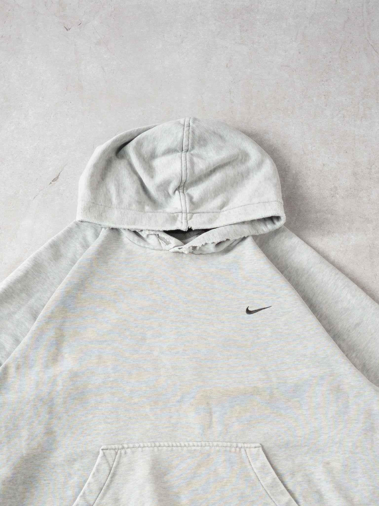 Vintage 90s Grey Nike Embroidery Blank Hoodie (M/L)