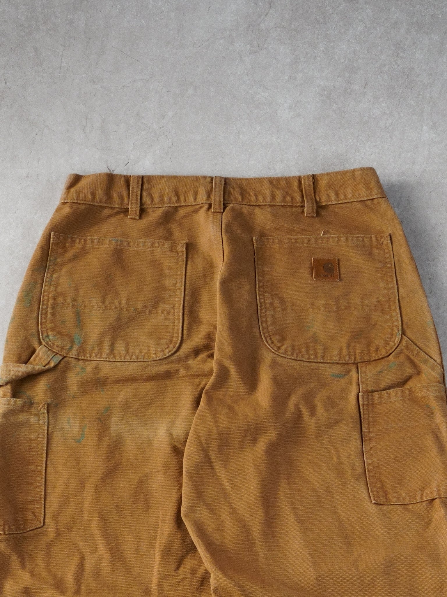 Vintage 90s Khaki Carhartt Workwear Carpenter Pants 2.0  (32x32)
