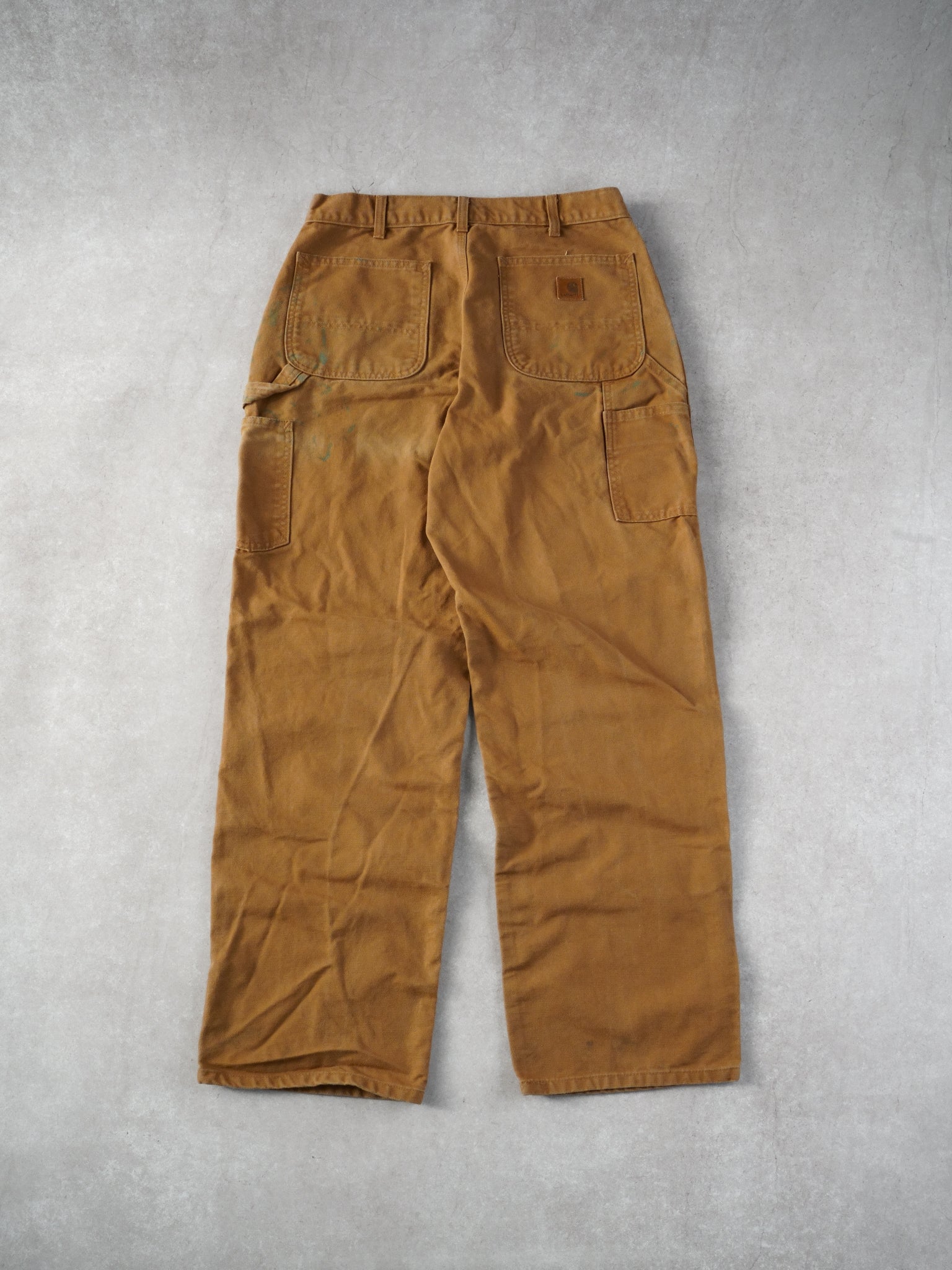 Vintage 90s Khaki Carhartt Workwear Carpenter Pants 2.0  (32x32)