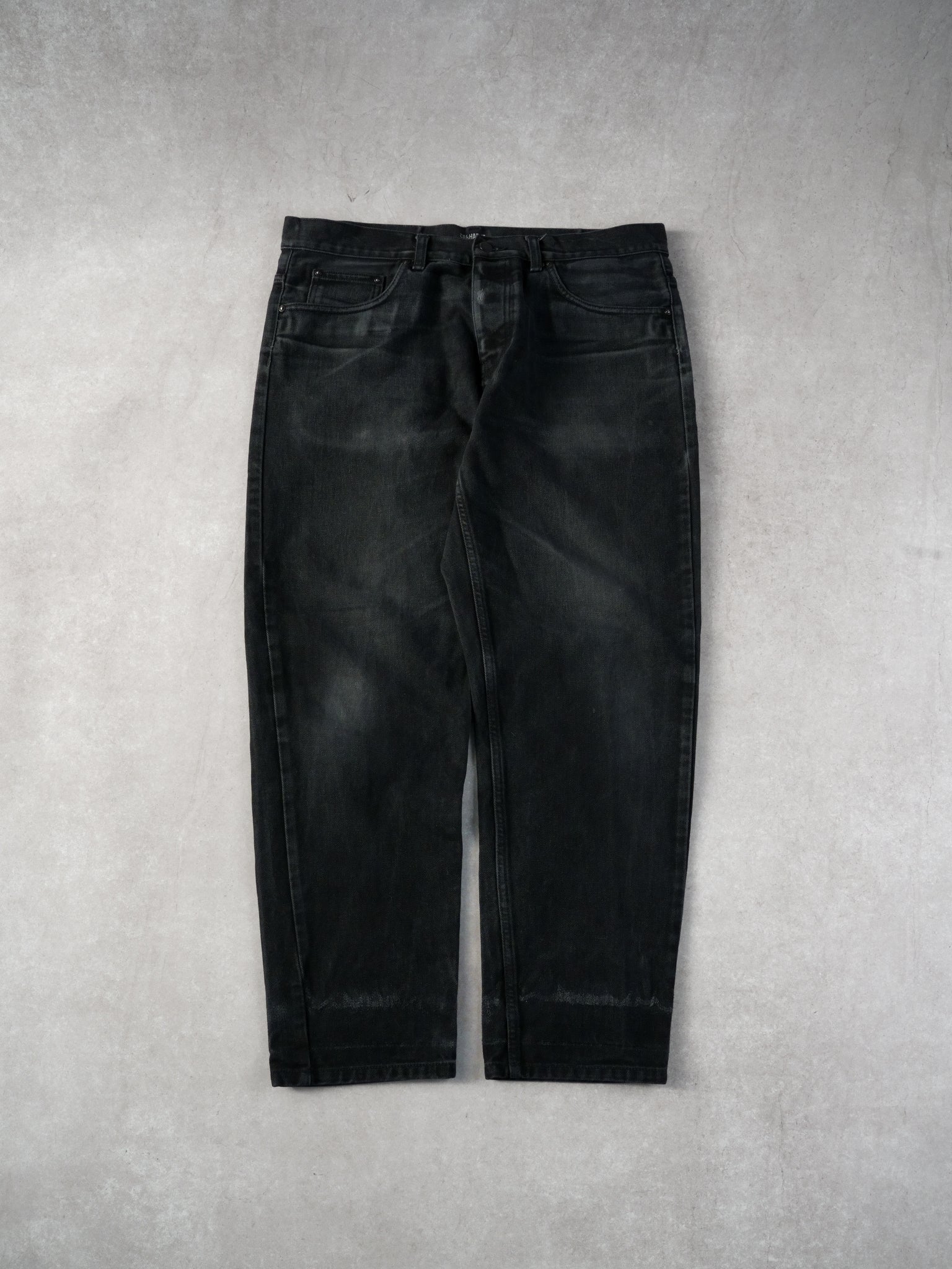 Vintage Washed Black Carhartt WIP Workwear Denim Pants (34x30)