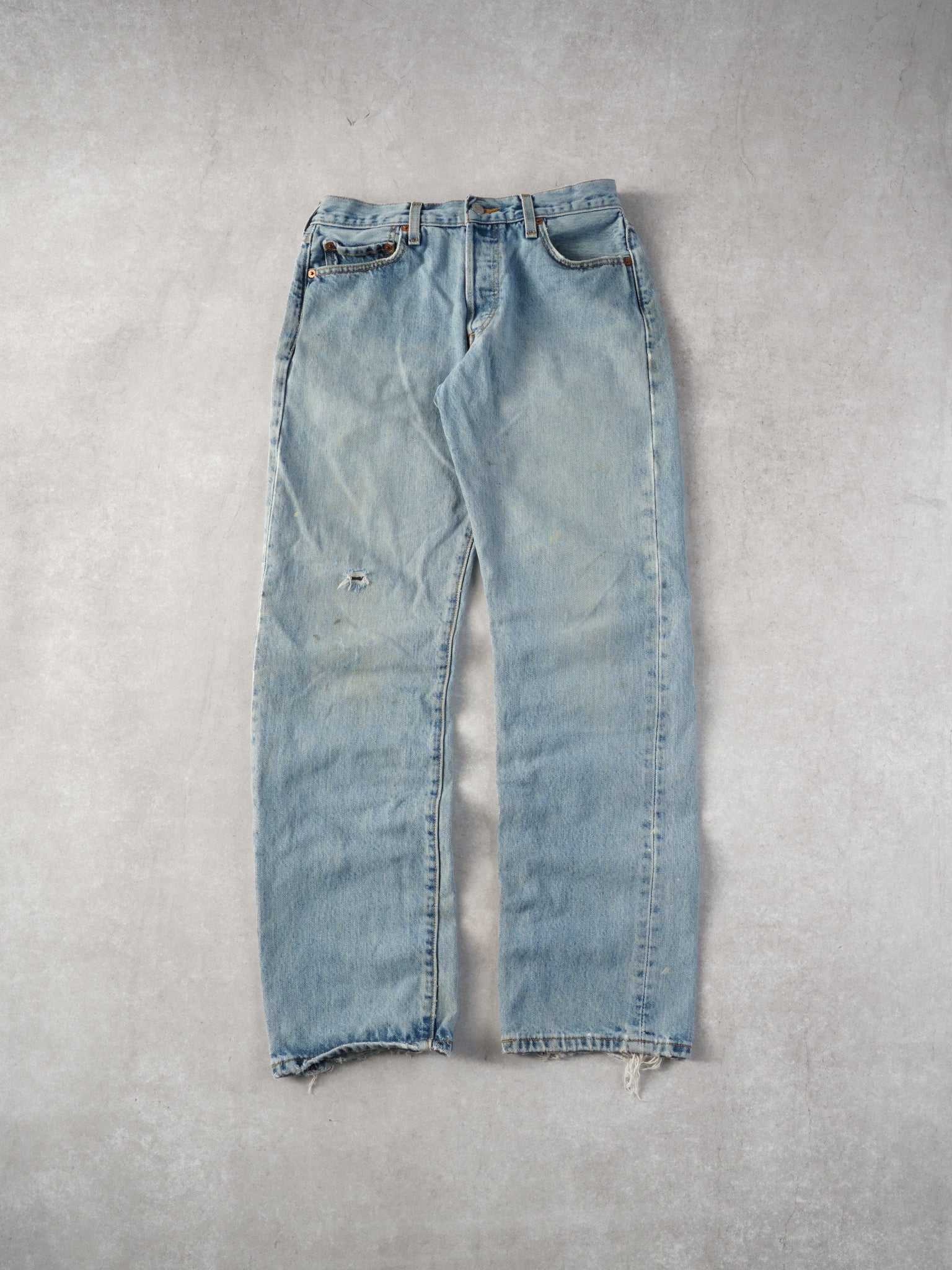 Vintage 90s Light Blue Levi's 501 Denim Jeans (30x30)