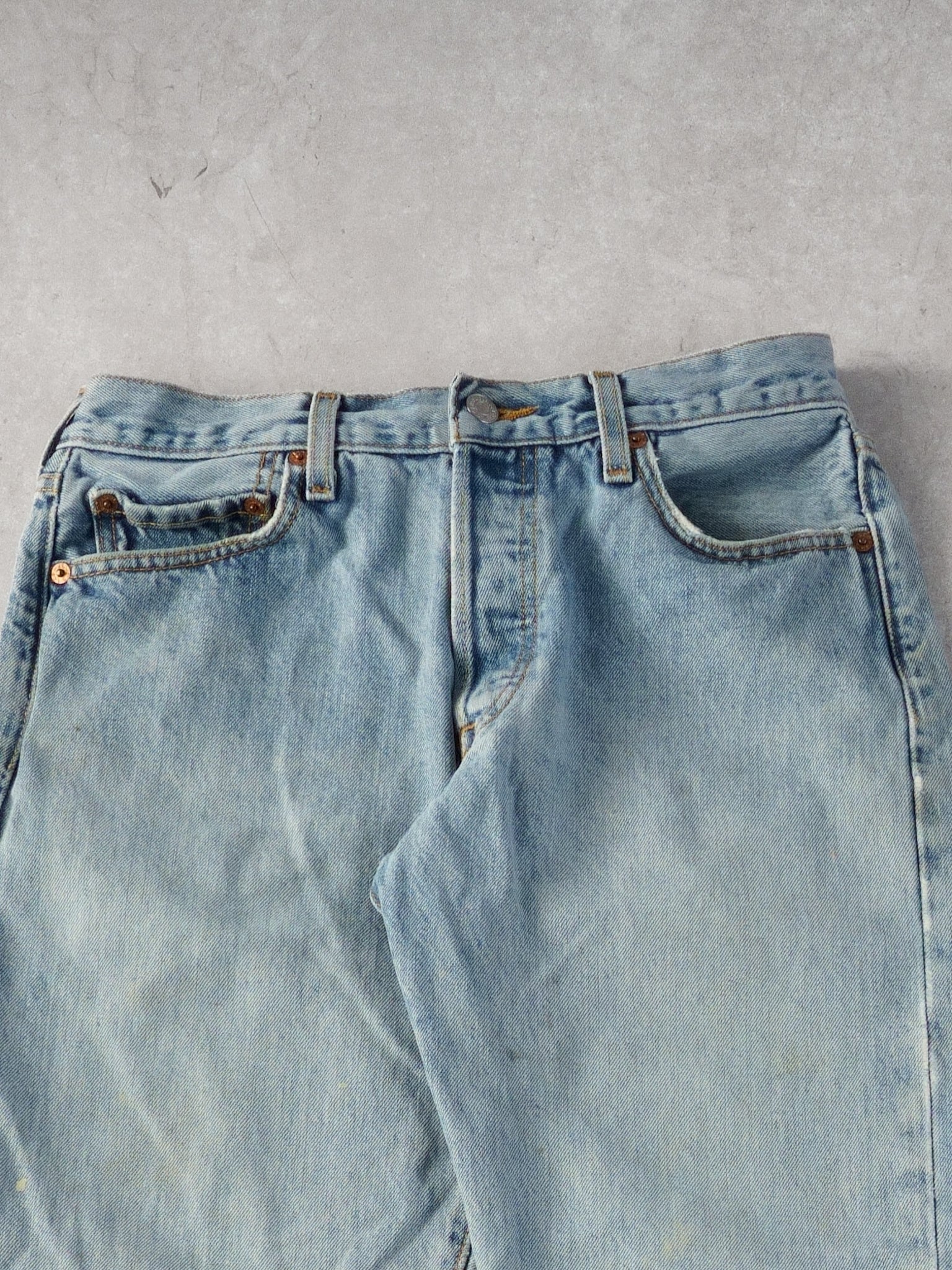 Vintage 90s Light Blue Levi's 501 Denim Jeans (30x30)