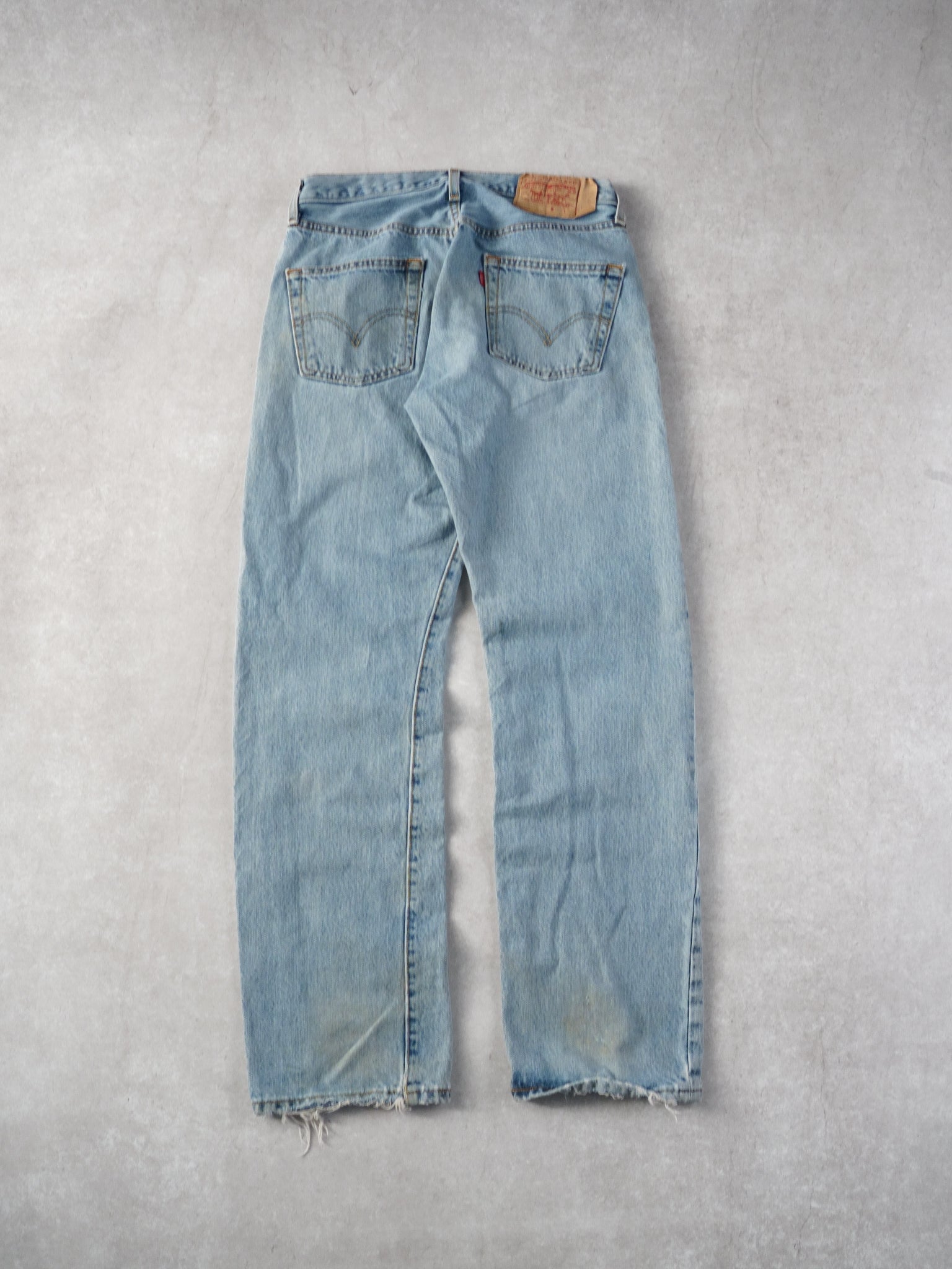 Vintage 90s Light Blue Levi's 501 Denim Jeans (30x30)