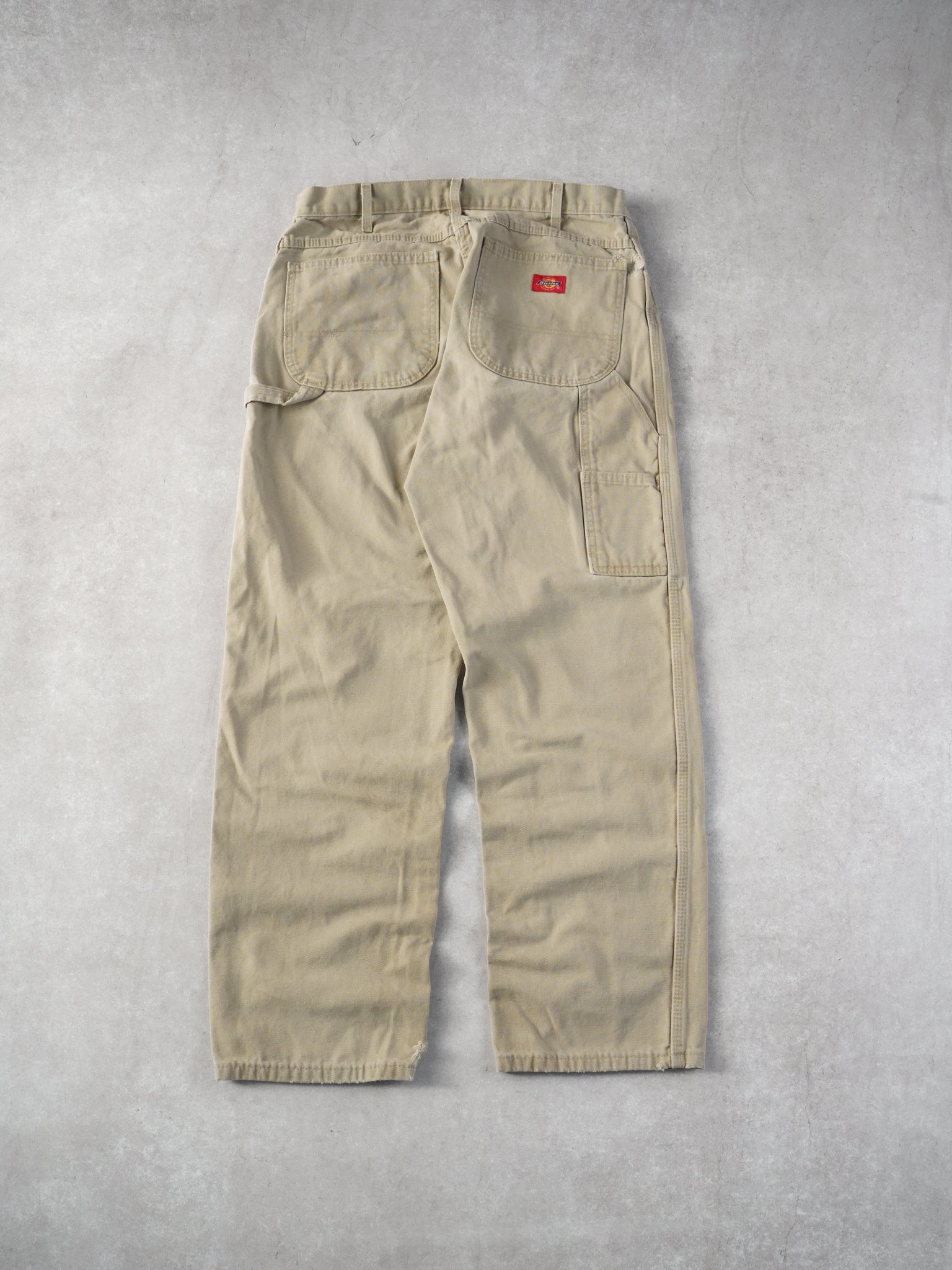 Vintage 90s Beige Dickies Dungeree Fit Carpenter Pants (34x32)