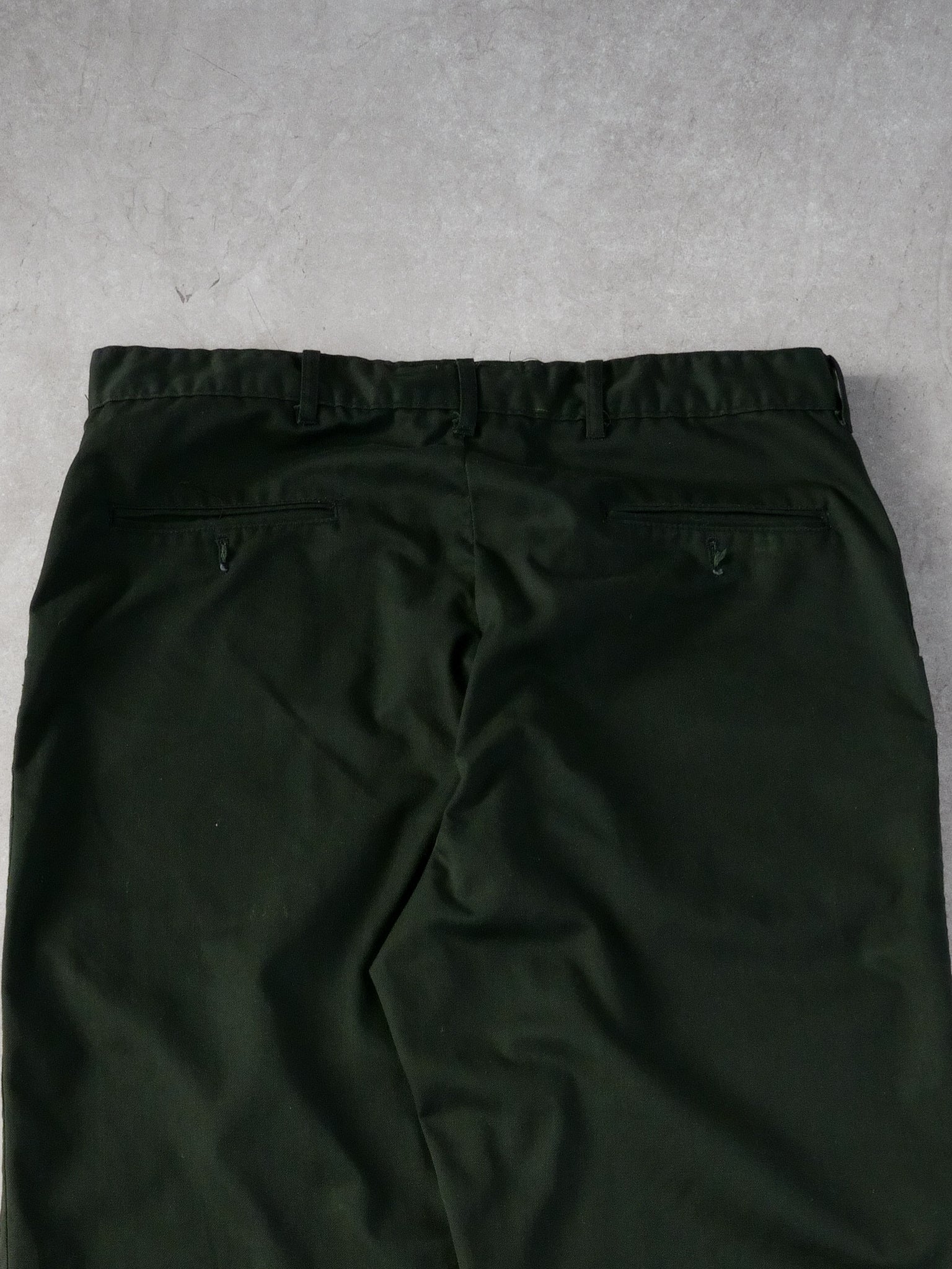 Vintage 90s Dark Green Trousers Pants (36x31)