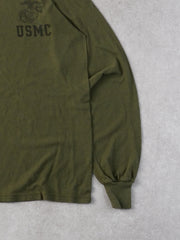 Vintage Sage Green United States Marine Core Longsleeve (S)