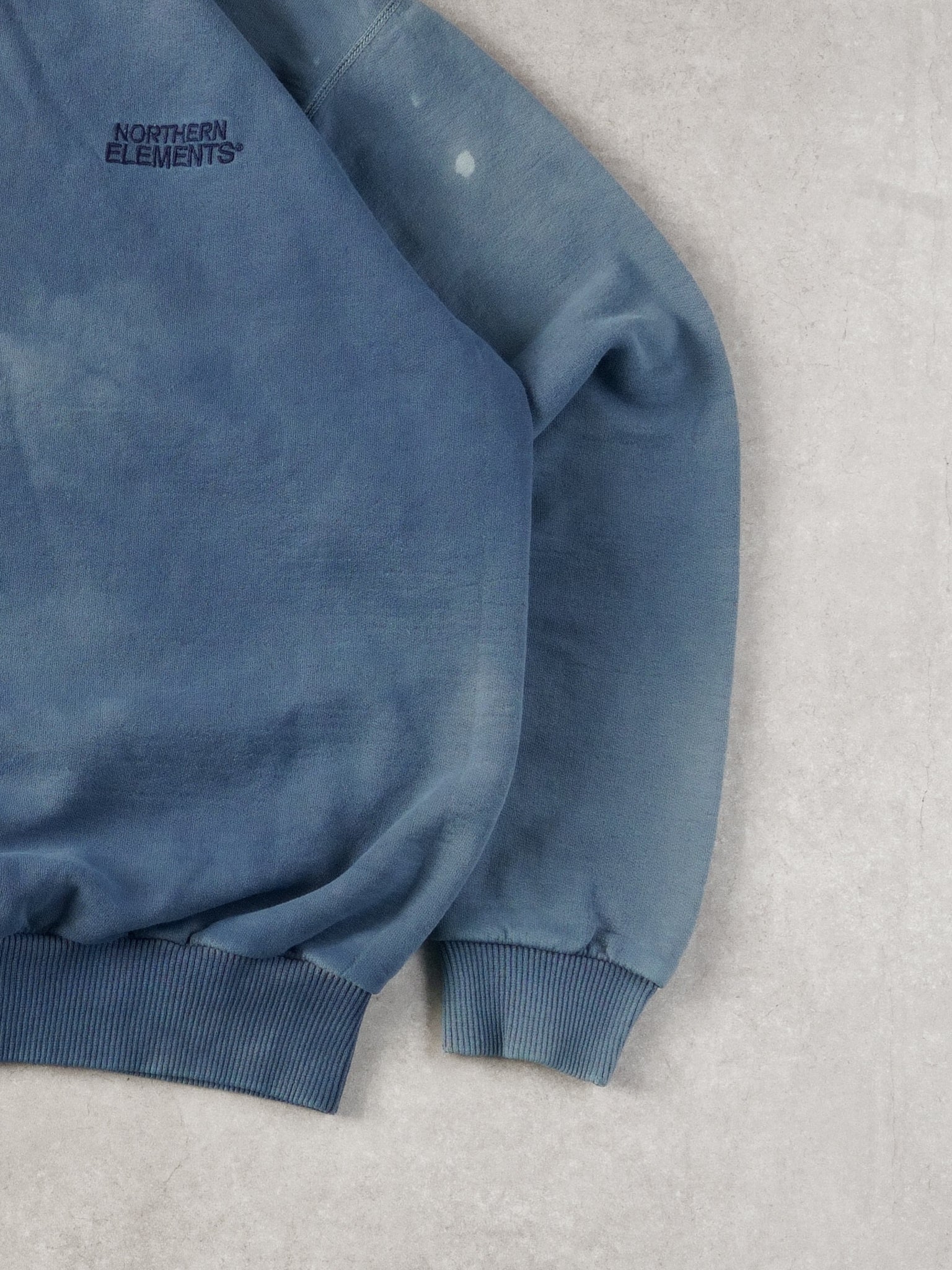 Vintage 90s Faded Blue Northern Elements Crewneck (L)