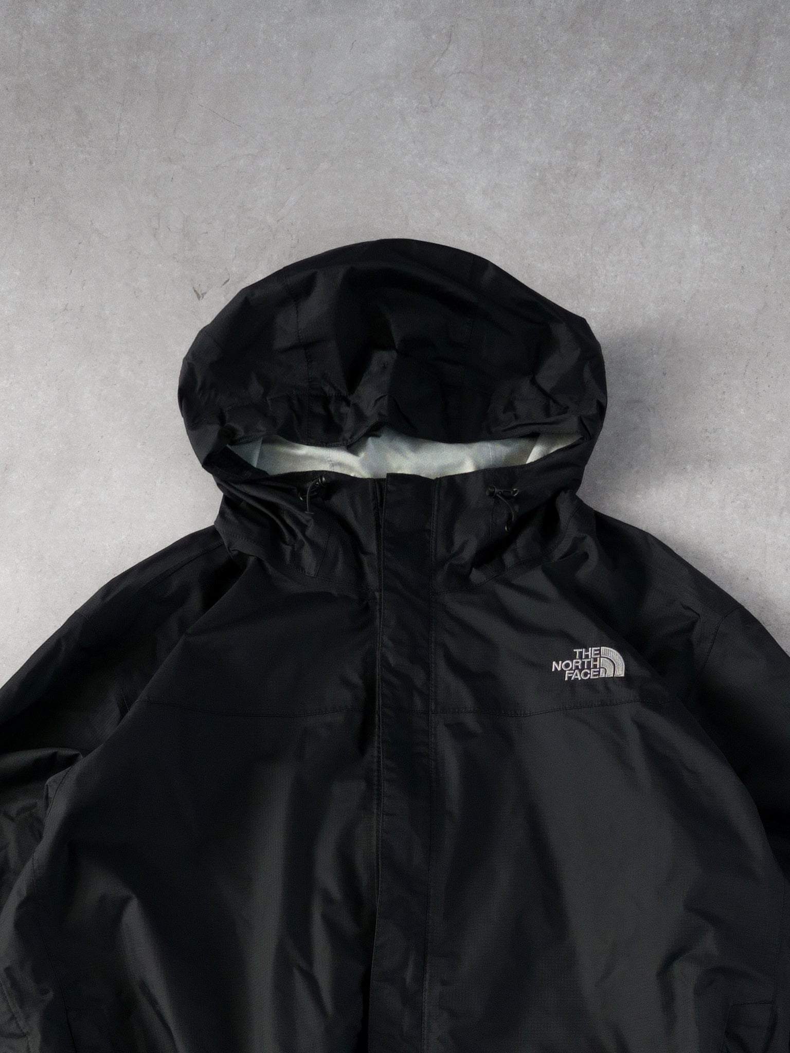 Vintage Black Northface Venture Mountain Shell Jacket (XL)