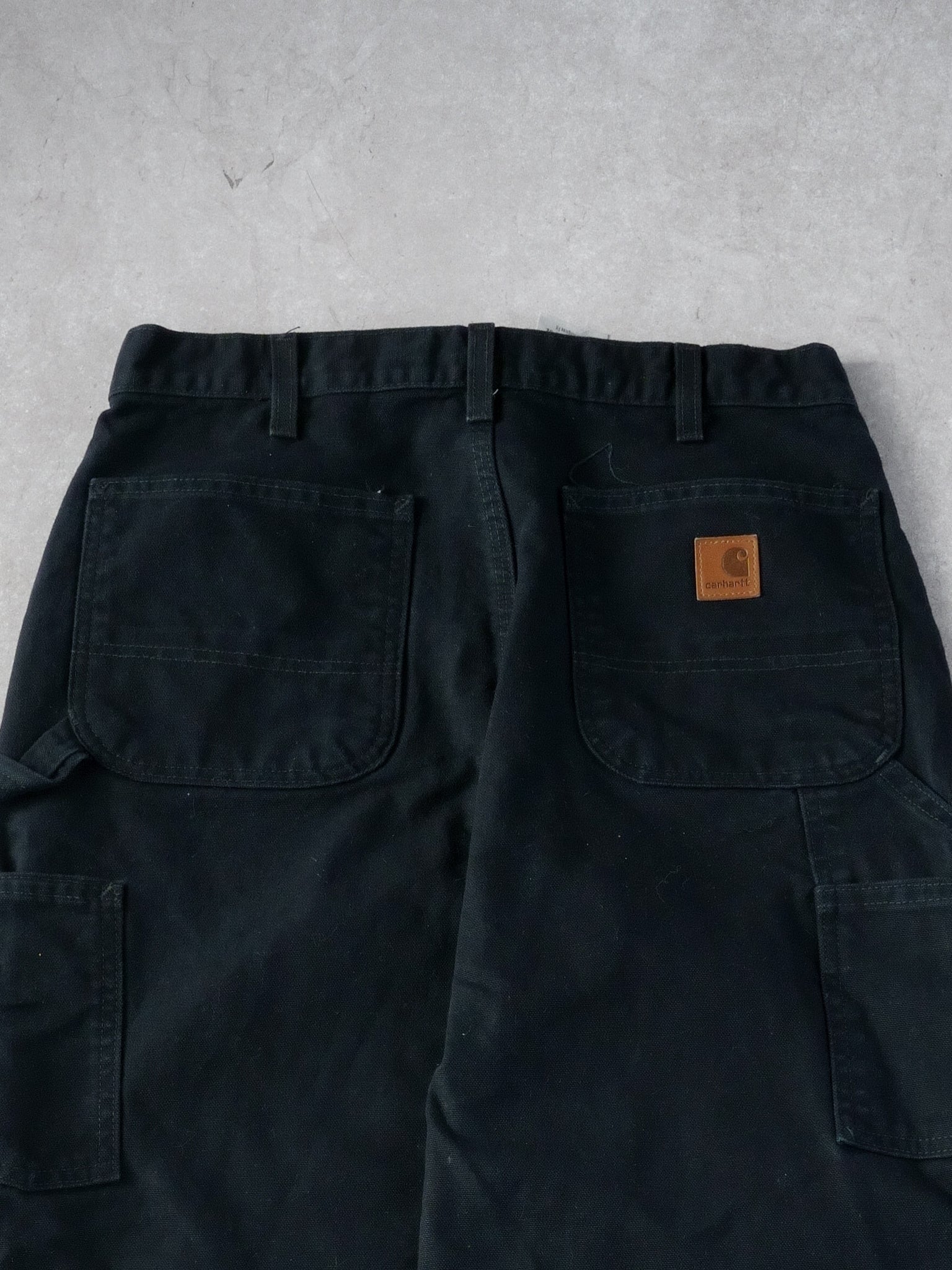 Vintage 90 Black Carhartt Dungeree Fit Carpenter Pants (32x32)