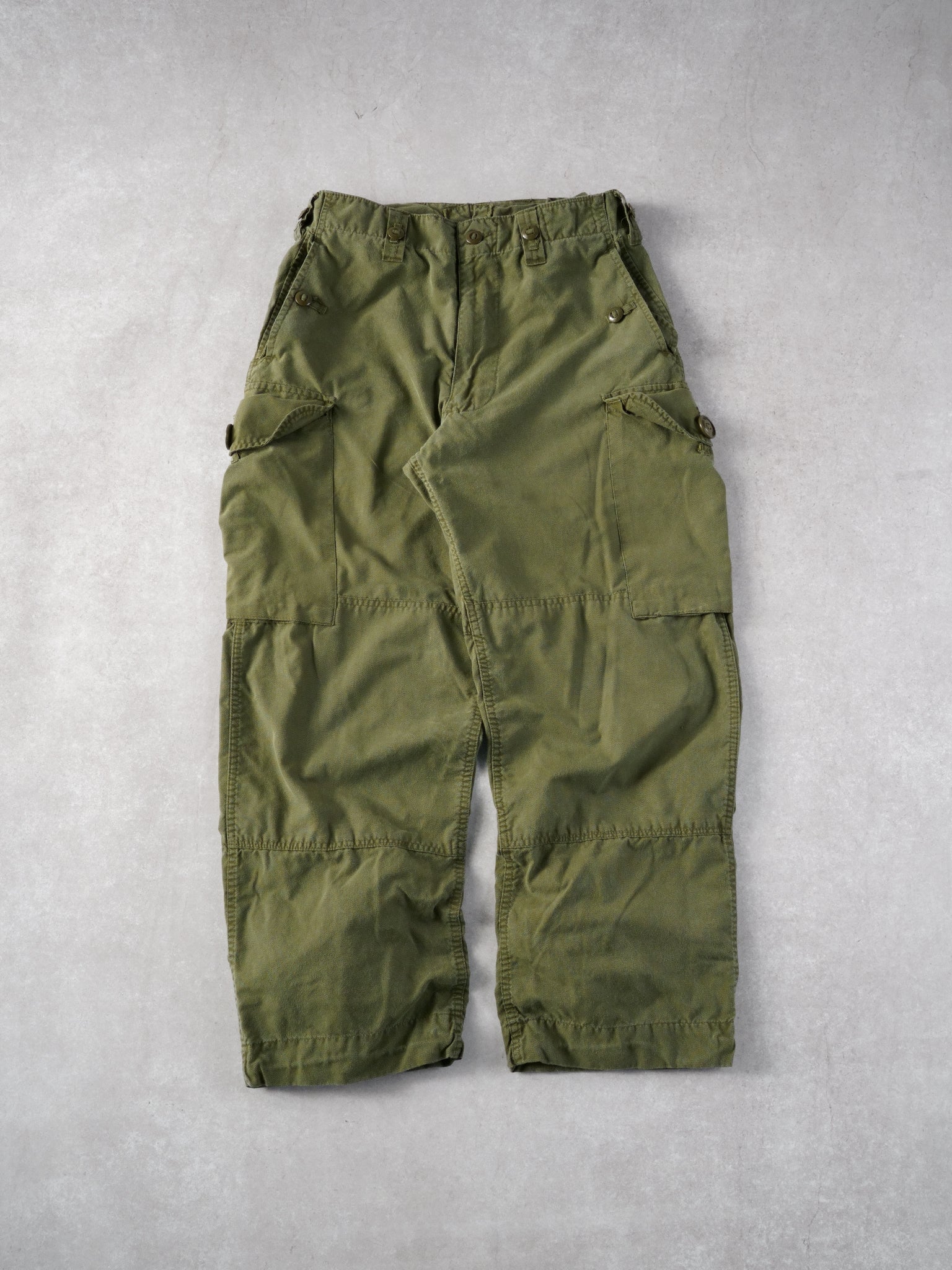Vintage 90s Green Army Parachute Cargo Pants (30x29)