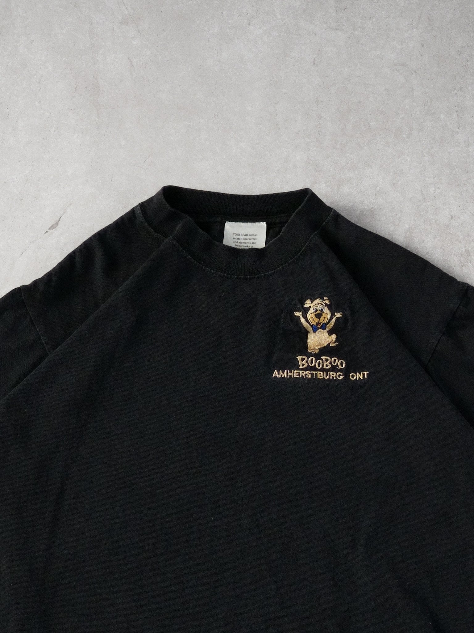 Vintage 90s Black Booboo Yogi Bear Single Stitch Tee (M)
