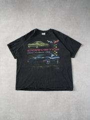 Vintage Black Corvette Classic Graphic Tee (M/L)