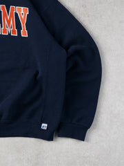 Vintage 90s Navy Blue Academy x Russell Athletics Crewneck (L)