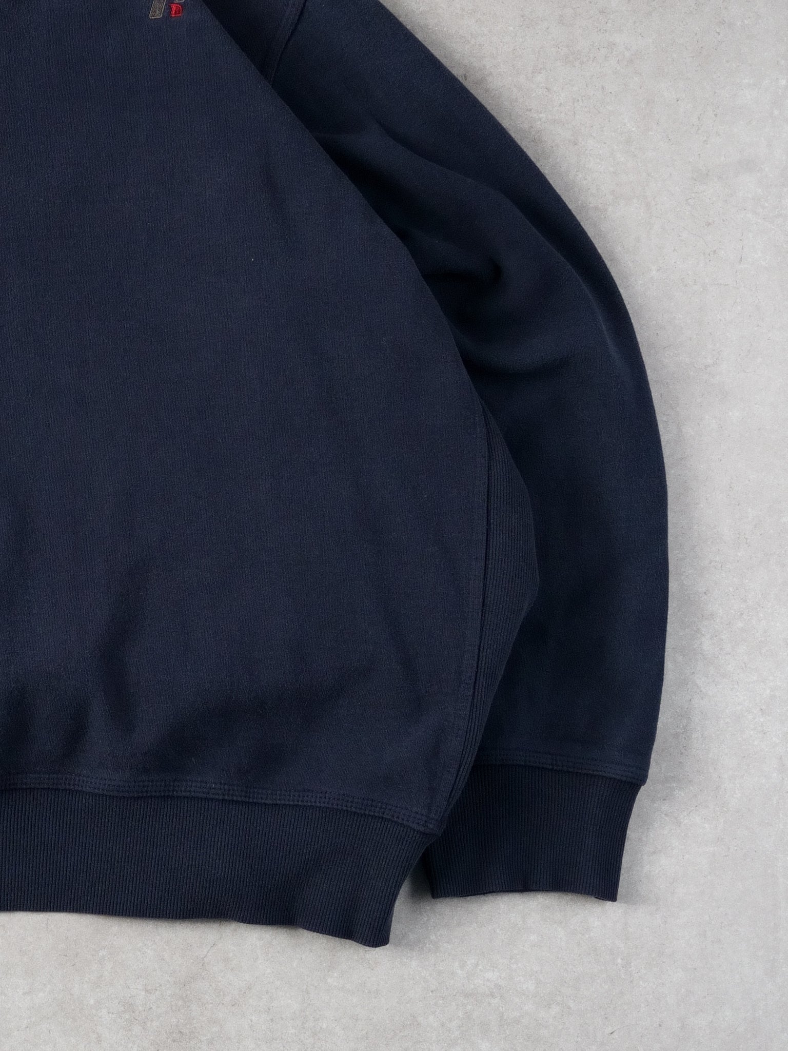 Vintage 90s Navy Blue Russell Athletics Blank Crewneck (XXXL)