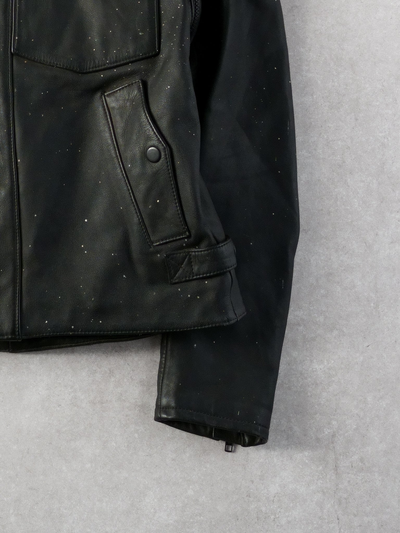 Vintage 80s  Black Harley Davidson Bike Rider Jacket (M)